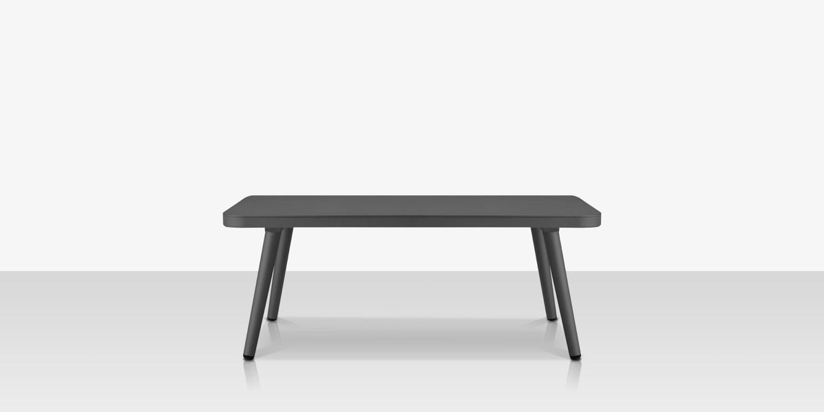 DecoScapes Aria 43" Rectangular Aluminum Frame Coffee Table