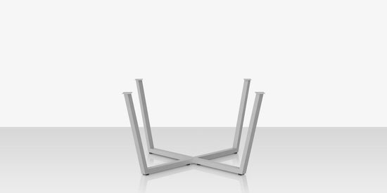DecoScapes Contemporary Flat X Style Dining Table Base
