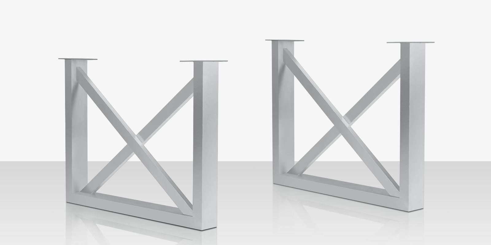 DecoScapes Contemporary Square X Style Dining Table Base