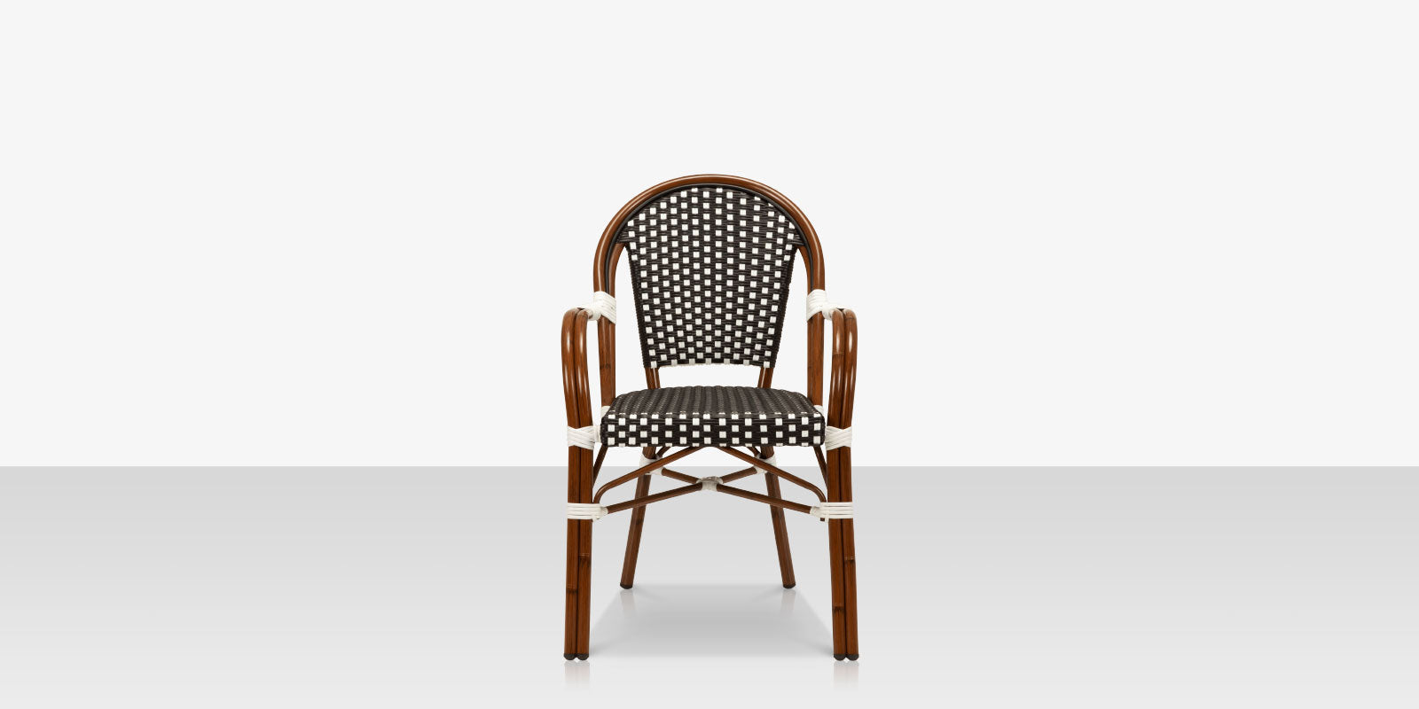 DecoScapes Paris Aluminum Stackable Dining Arm Chair
