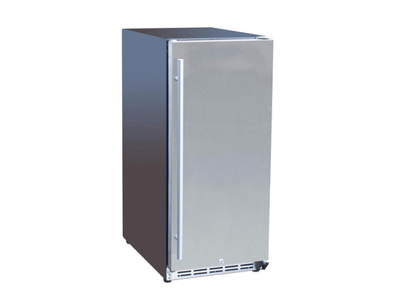 TrueFlame 15" Outdoor Rated Fridge With Glass Door