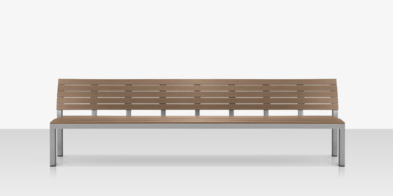 DecoScapes Vienna 6' Highback Bench - Black