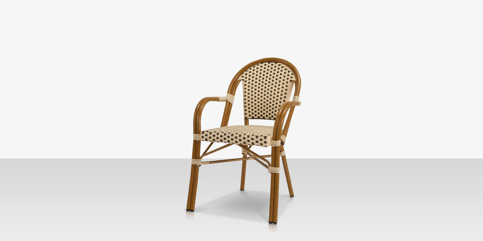 DecoScapes Paris Aluminum Stackable Dining Arm Chair