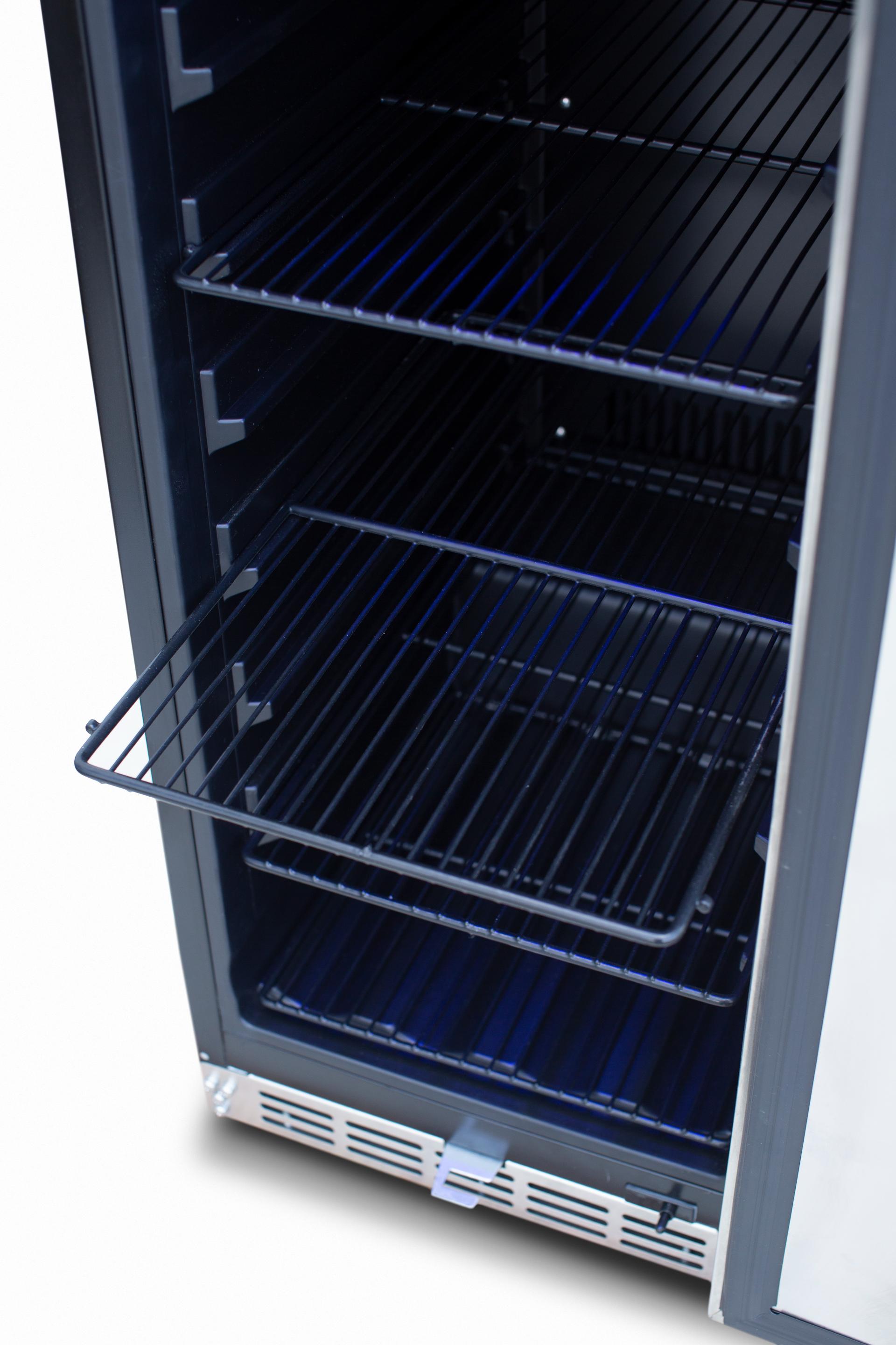 TrueFlame 15" Outdoor Rated Fridge With Stainless Door