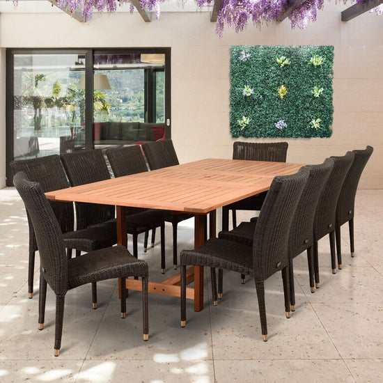 International Home Miami Amazonia Catania 11 Piece Rectangular Patio Dining Set