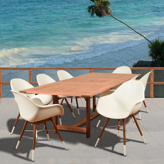 International Home Miami Amazonia Charlotte 9 Piece Rectangular Patio Dining Set