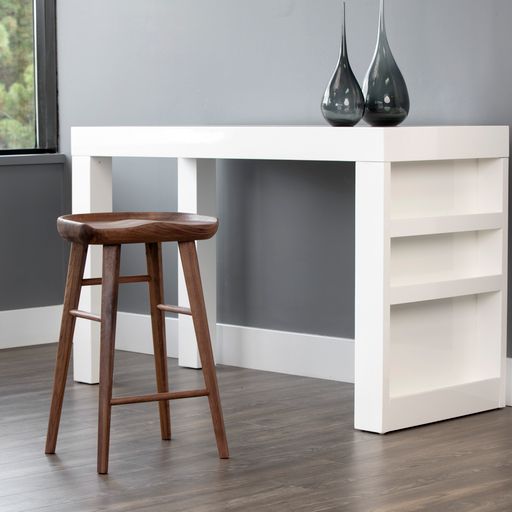 Sunpan Dominic Counter Stool in Black / Walnut / Light Oak