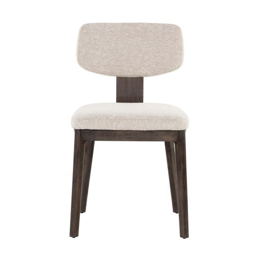 Sunpan Ricket Dining Chair Dark Brown - Dove Cream / Weathered Oak - Dove Cream