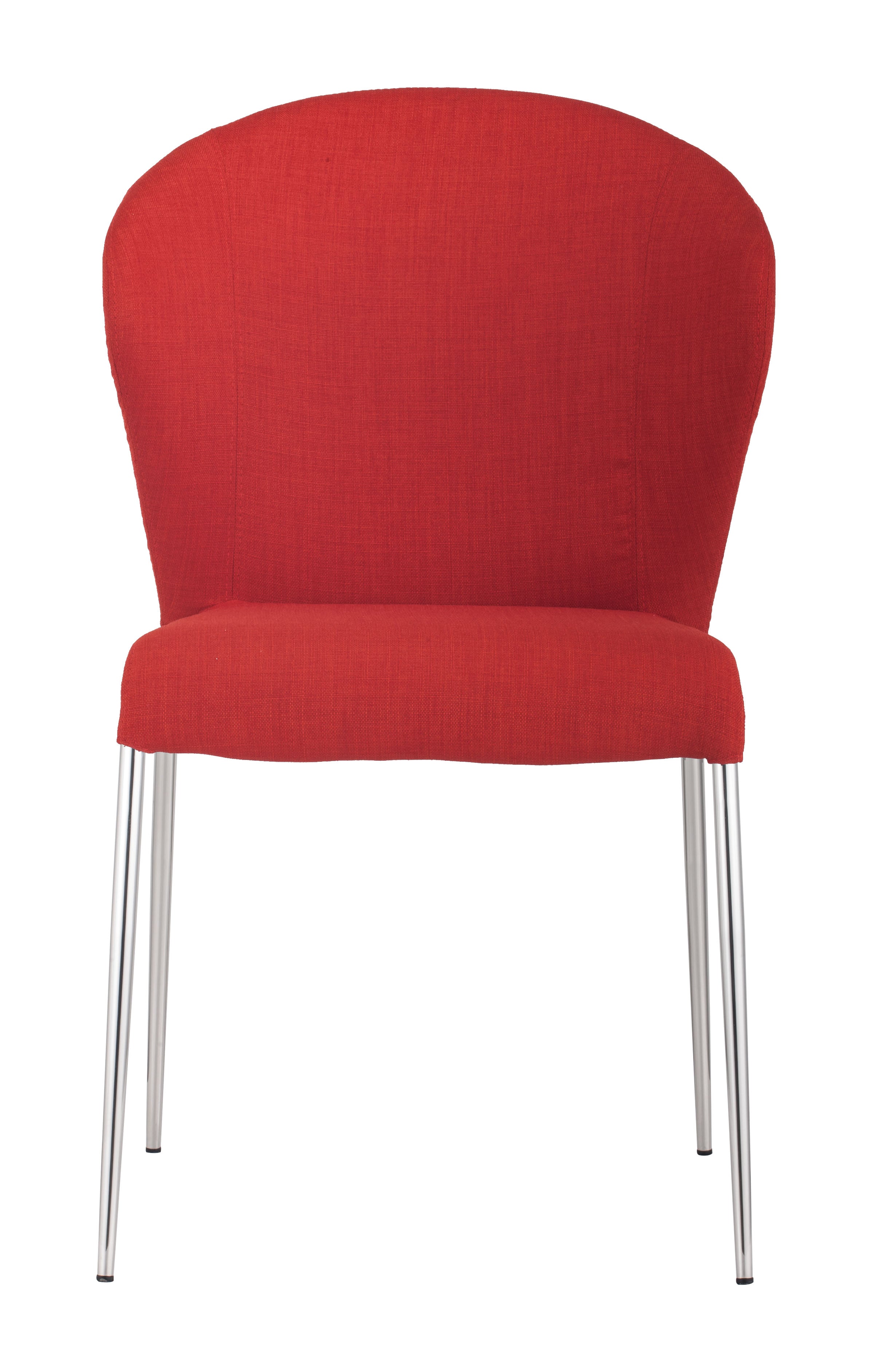 Zuo Modern Oulu Dining Chair in Tangerine/Graphite - Set of 4