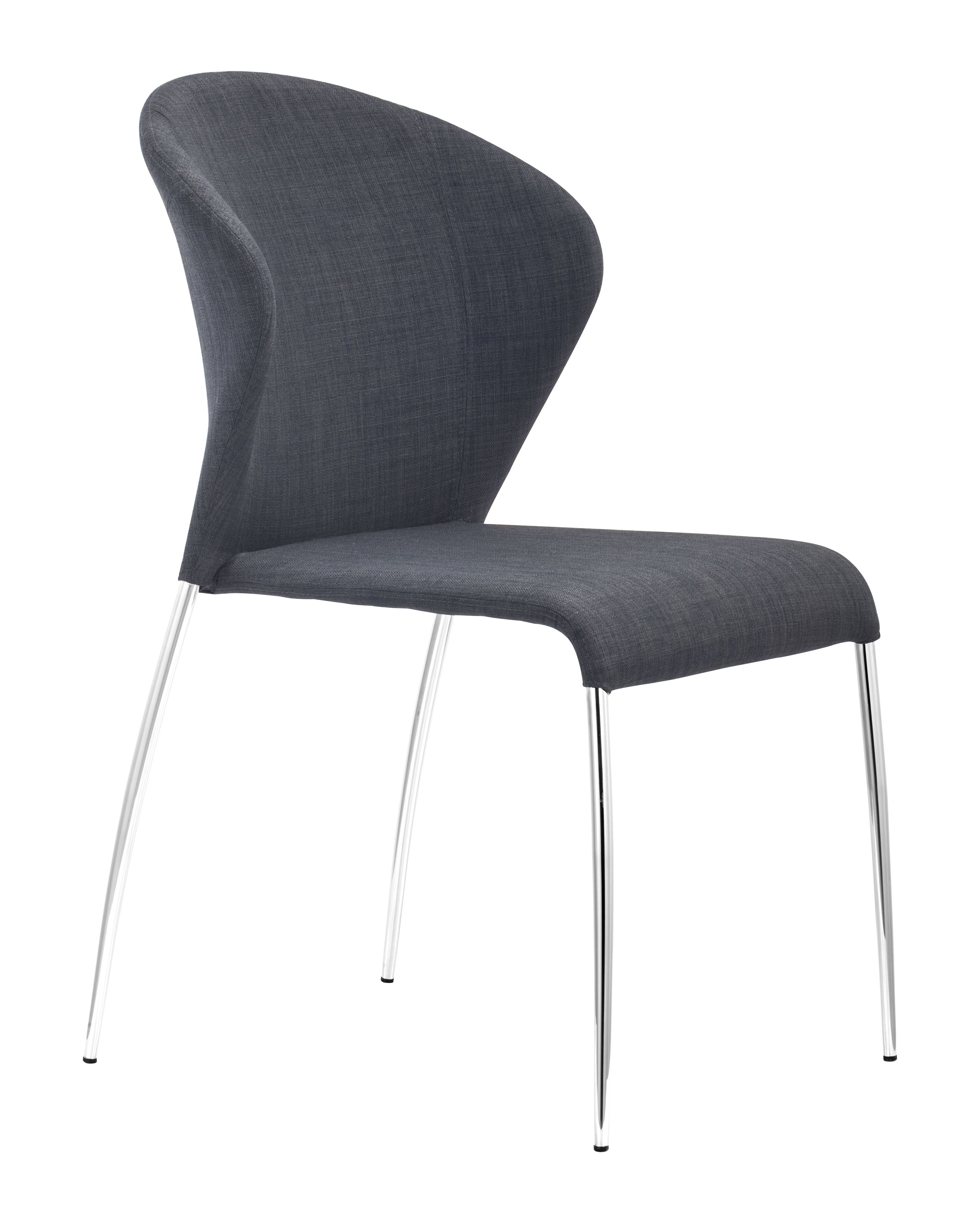 Zuo Modern Oulu Dining Chair in Tangerine/Graphite - Set of 4