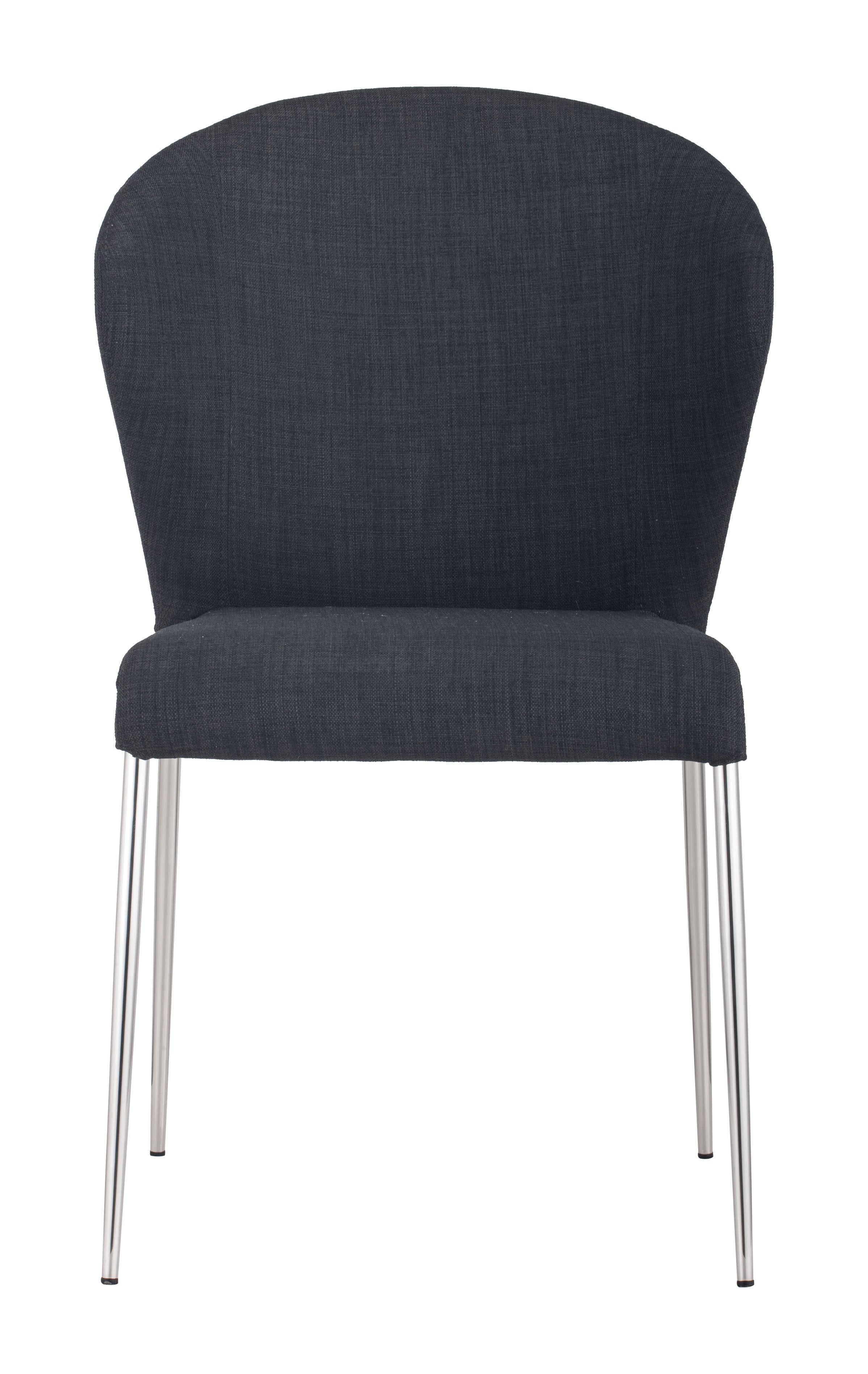 Zuo Modern Oulu Dining Chair in Tangerine/Graphite - Set of 4