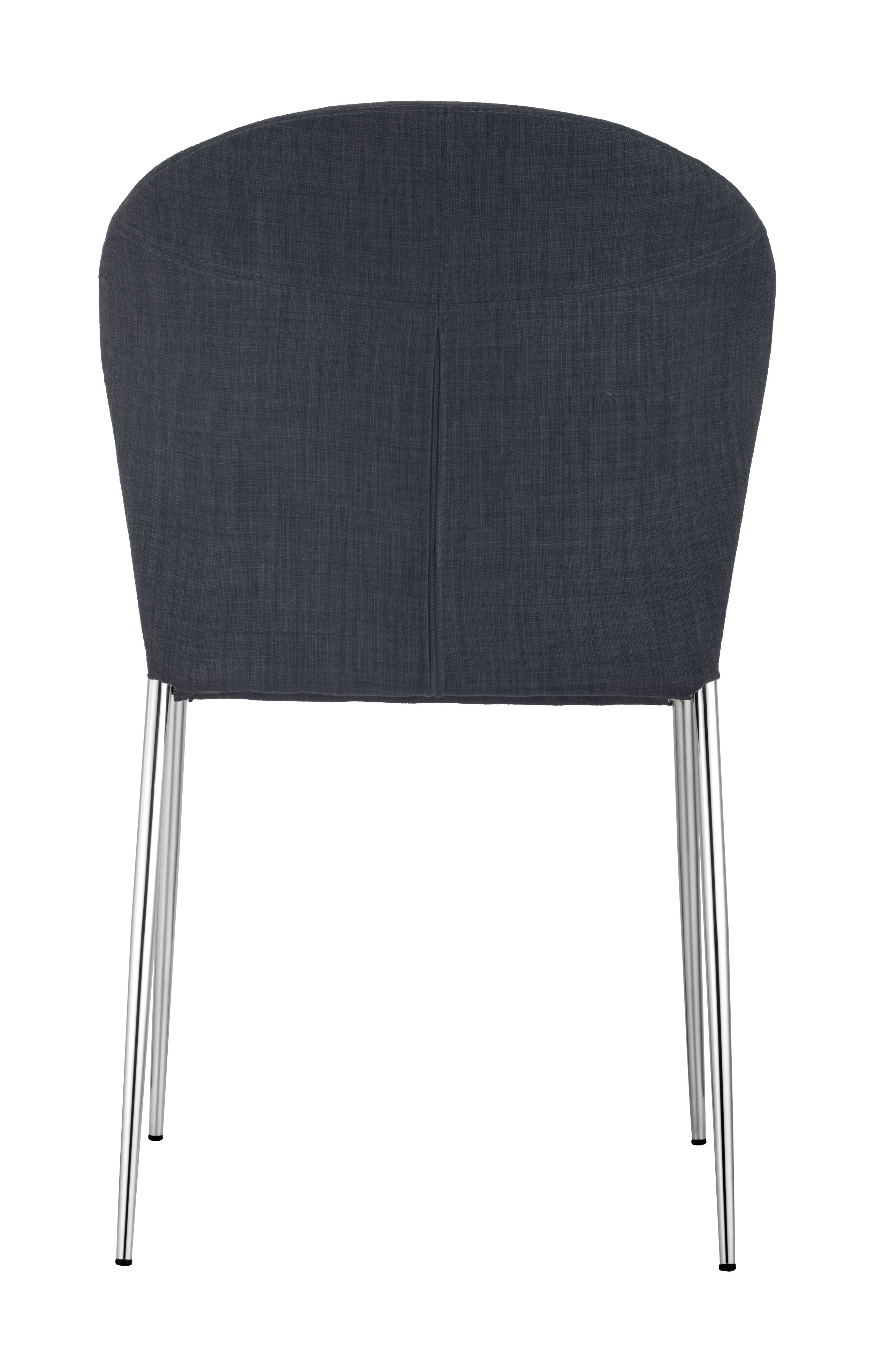 Zuo Modern Oulu Dining Chair in Tangerine/Graphite - Set of 4