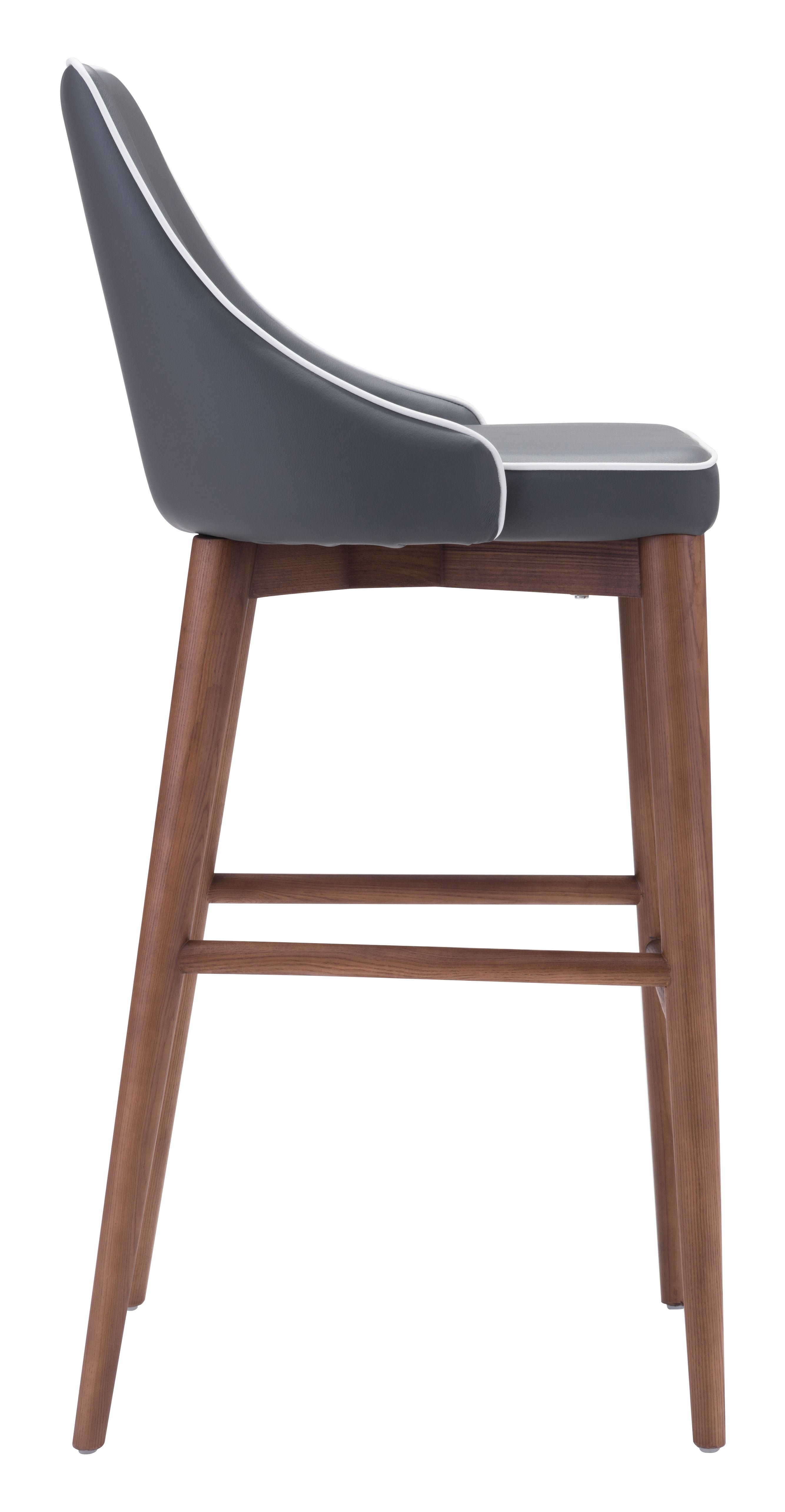 Zuo Modern Moor Barstool in Dark Gray