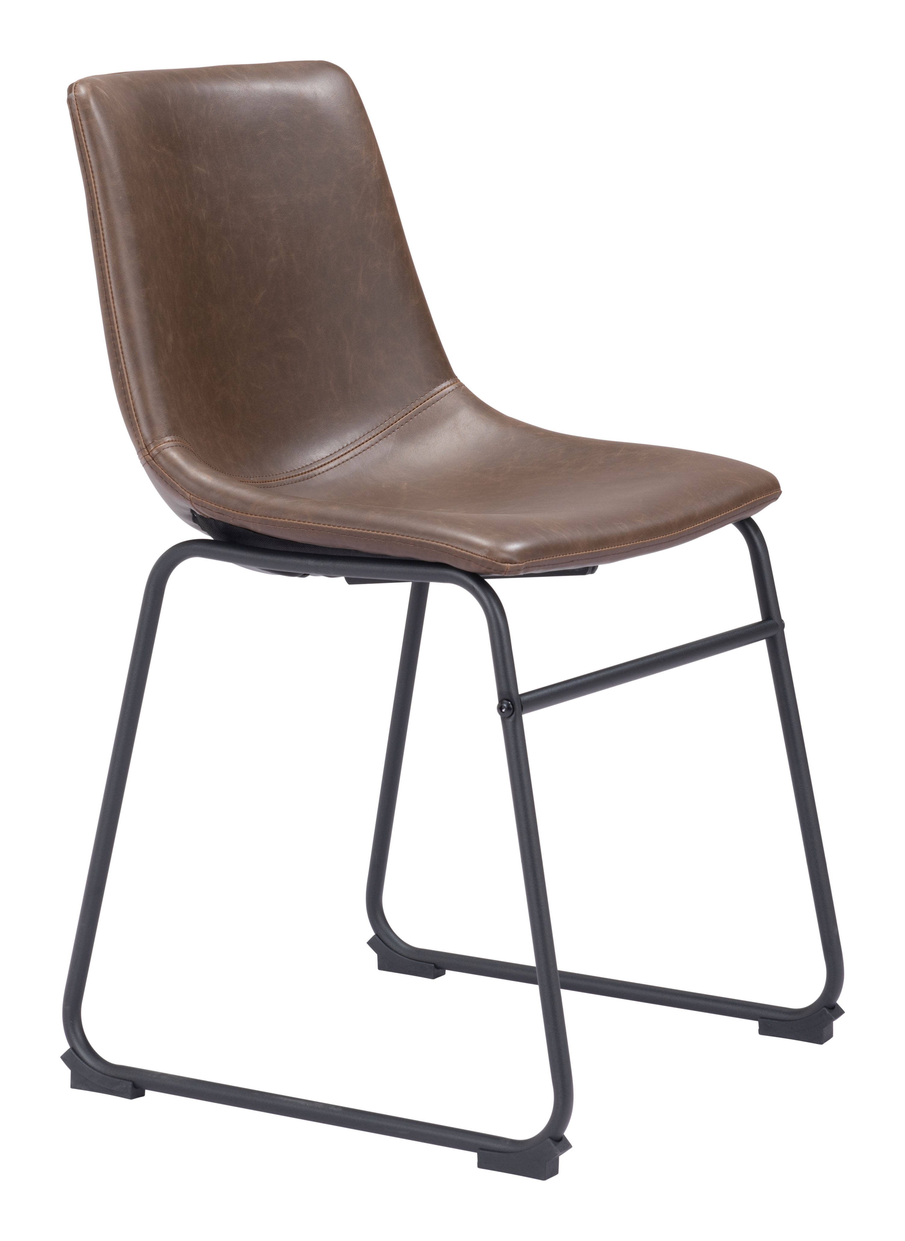 Zuo Modern Smart Dining Chair in Vintage Espresso - Set of 2