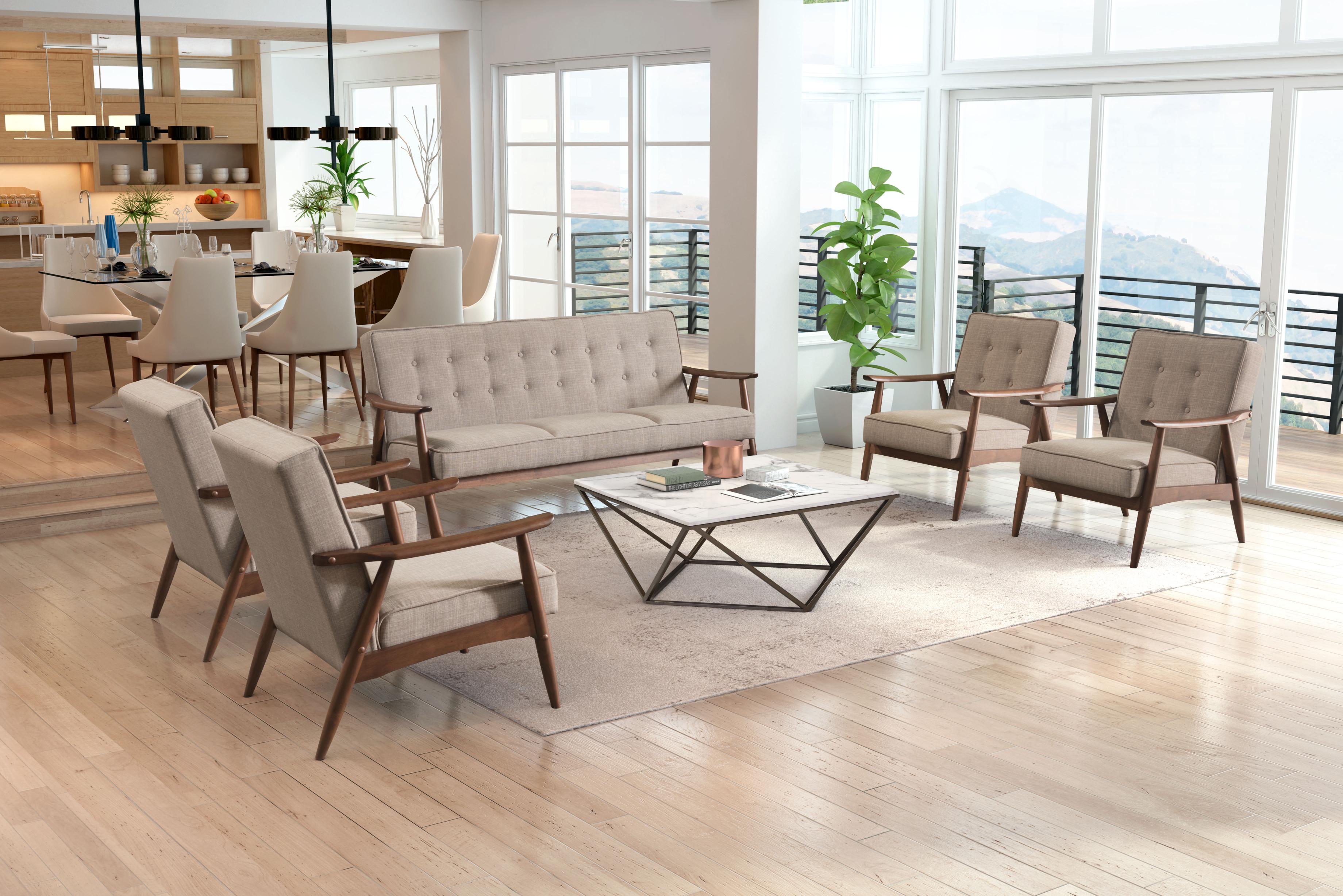 Zuo Modern Rocky Sofa Putty