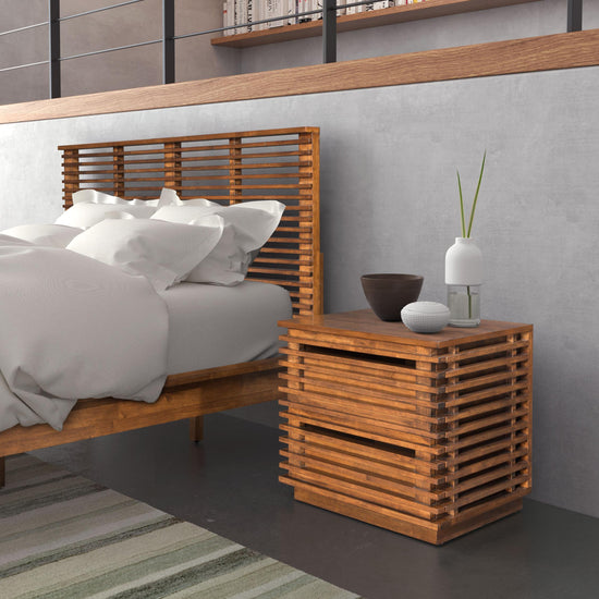 Zuo Modern Linea End Table in Walnut