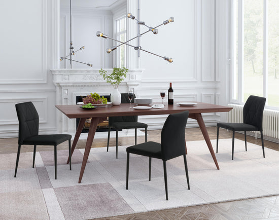 Zuo Modern Revolution Dining Chair in Black - Set of 4