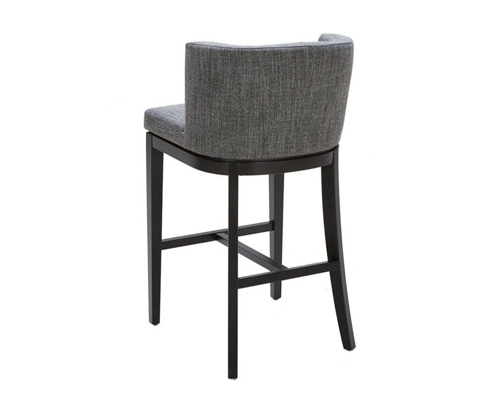 Sunpan Hayden Barstool - Bravo Cream/Bravo Portabella/Marble/Quarry