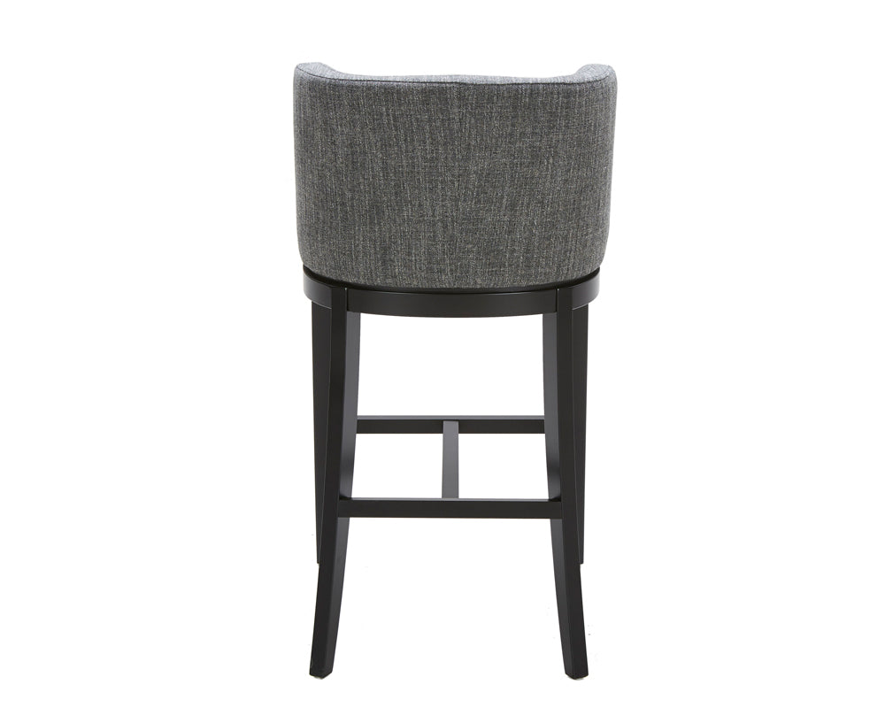 Sunpan Hayden Barstool - Bravo Cream/Bravo Portabella/Marble/Quarry