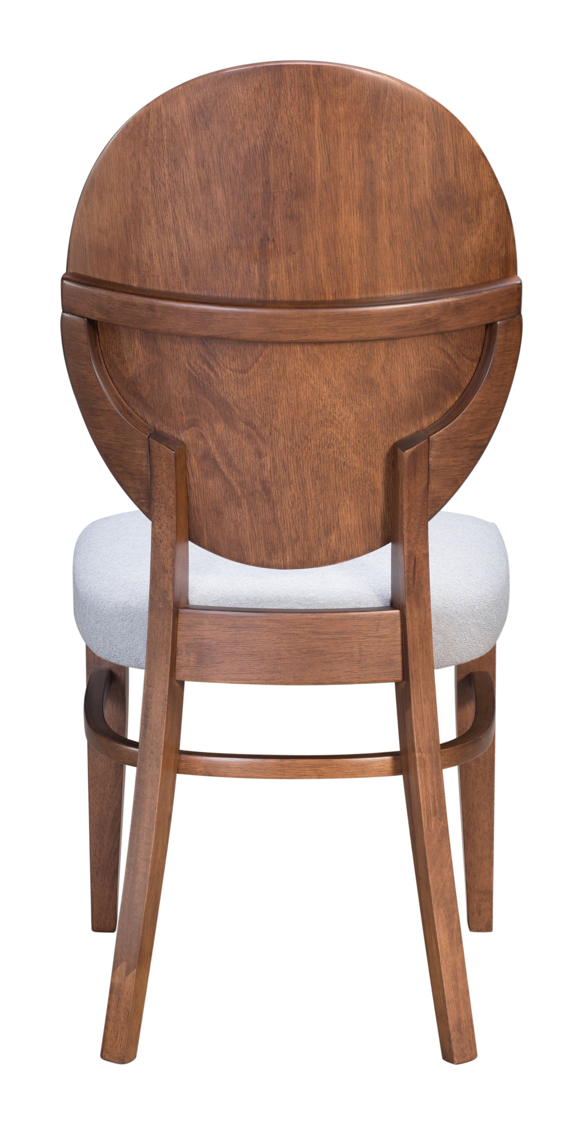 Zuo Modern Regents Dining Chair Walnut and Light Gray - Set of 2