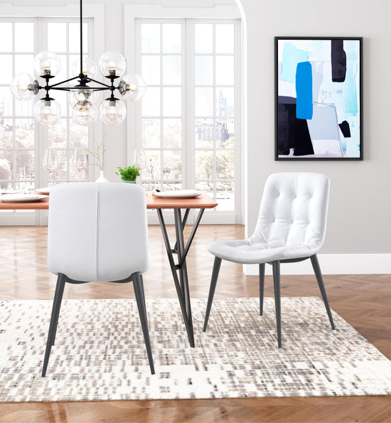 Zuo Modern Tangiers Dining Chair in White - Set of 2