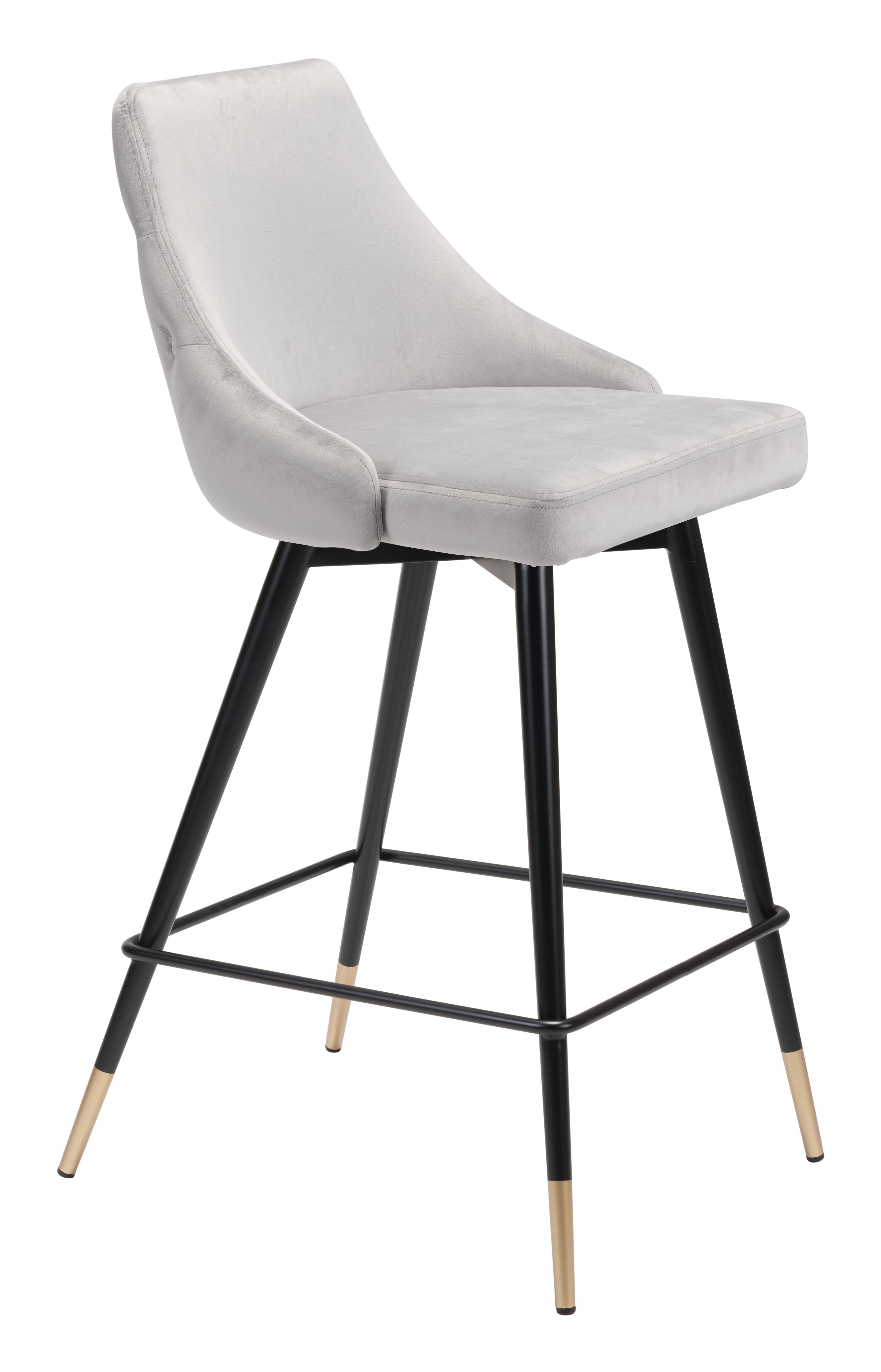 Zuo Modern Piccolo Counter Stool in Pink/Gray/Green/Yellow