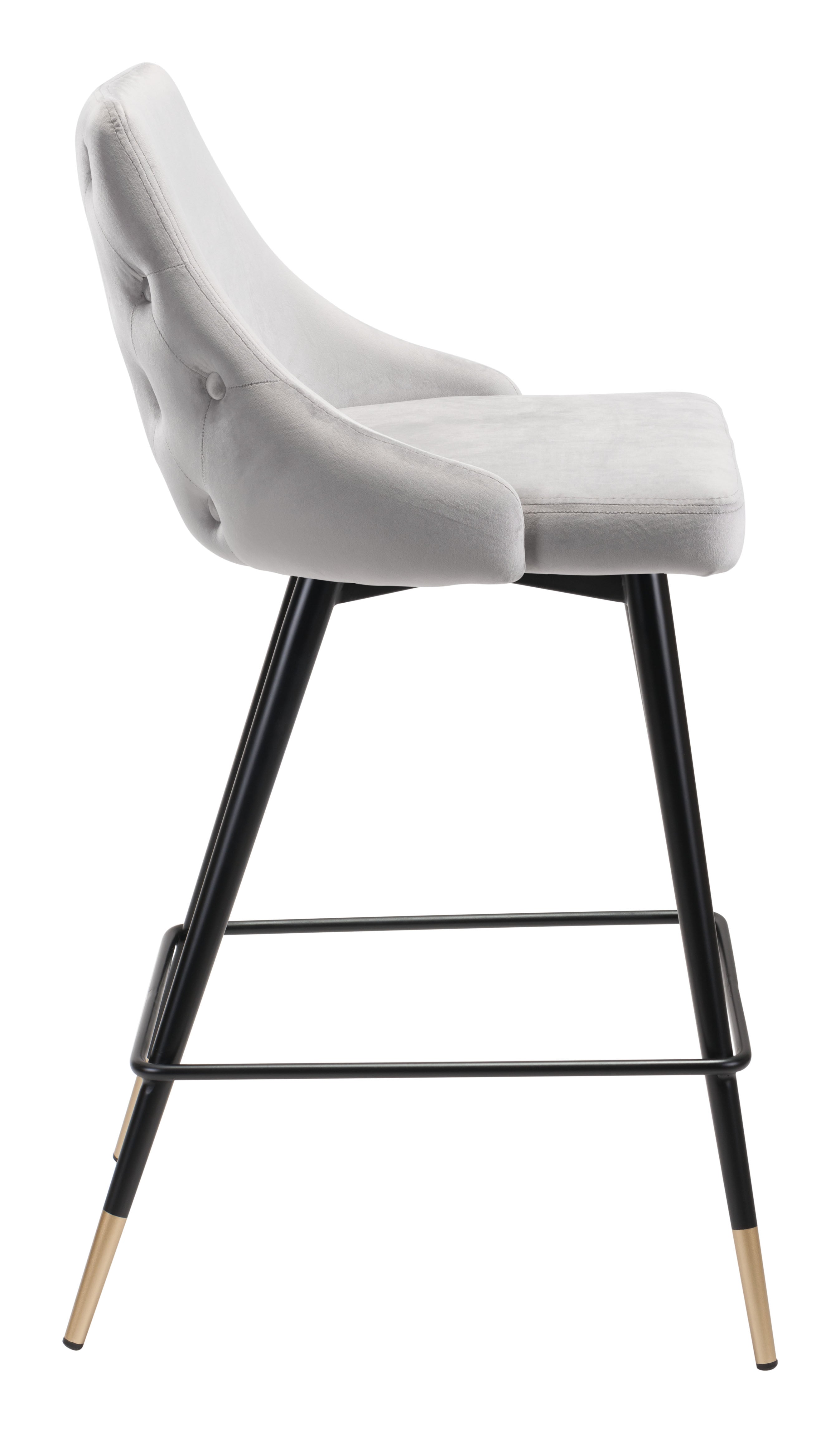 Zuo Modern Piccolo Counter Stool in Pink/Gray/Green/Yellow