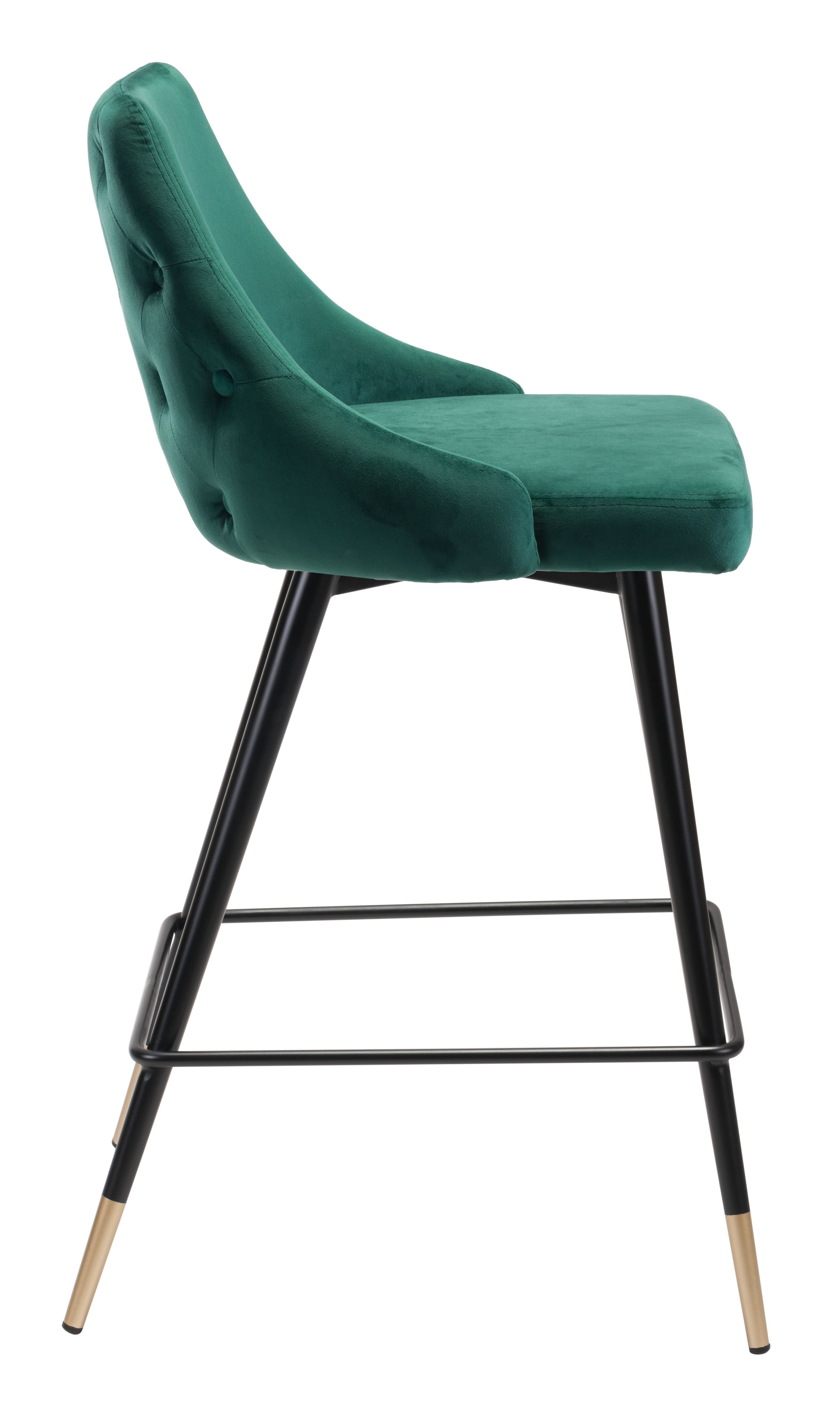 Zuo Modern Piccolo Counter Stool in Pink/Gray/Green/Yellow