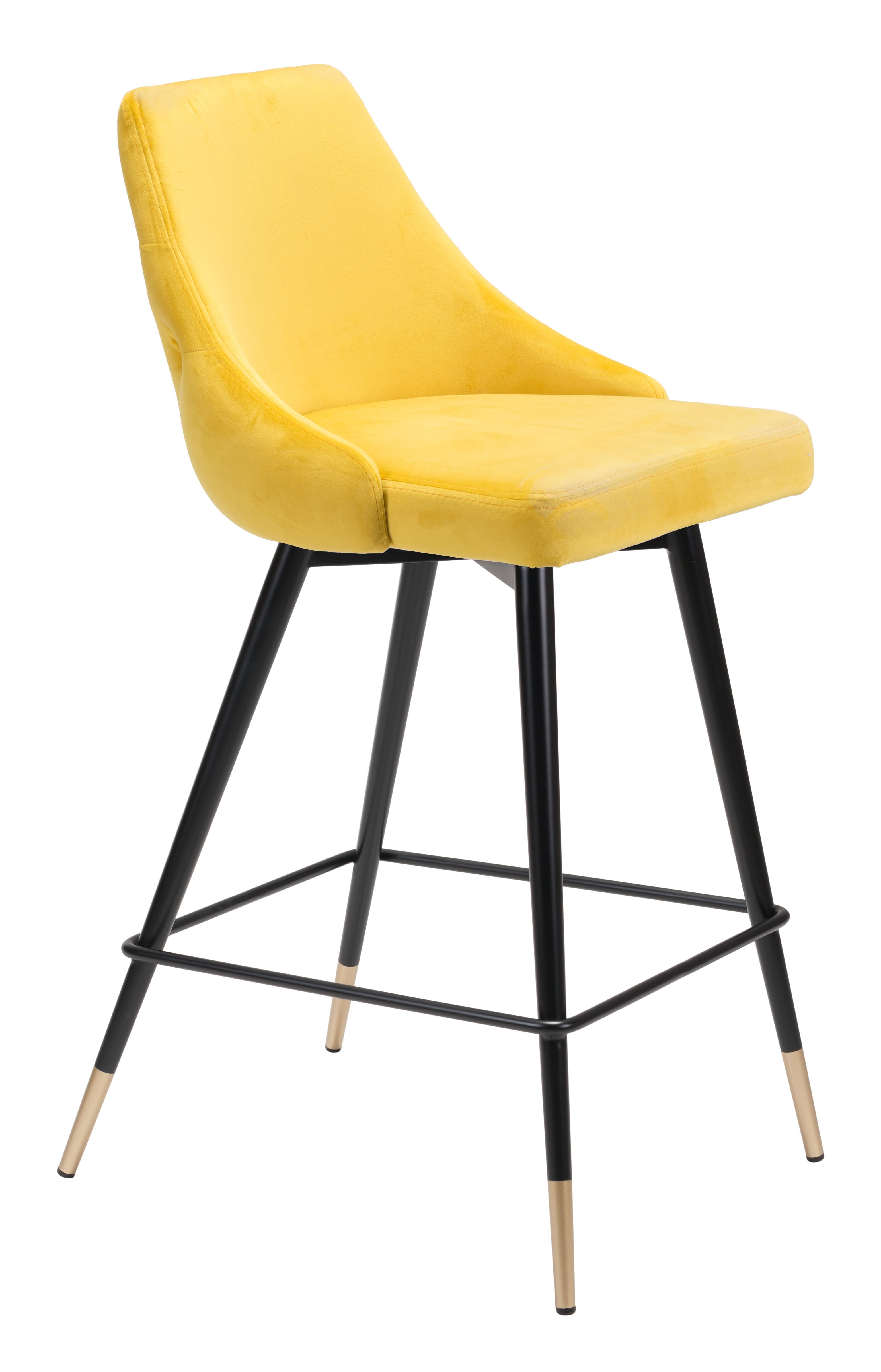 Zuo Modern Piccolo Counter Stool in Pink/Gray/Green/Yellow