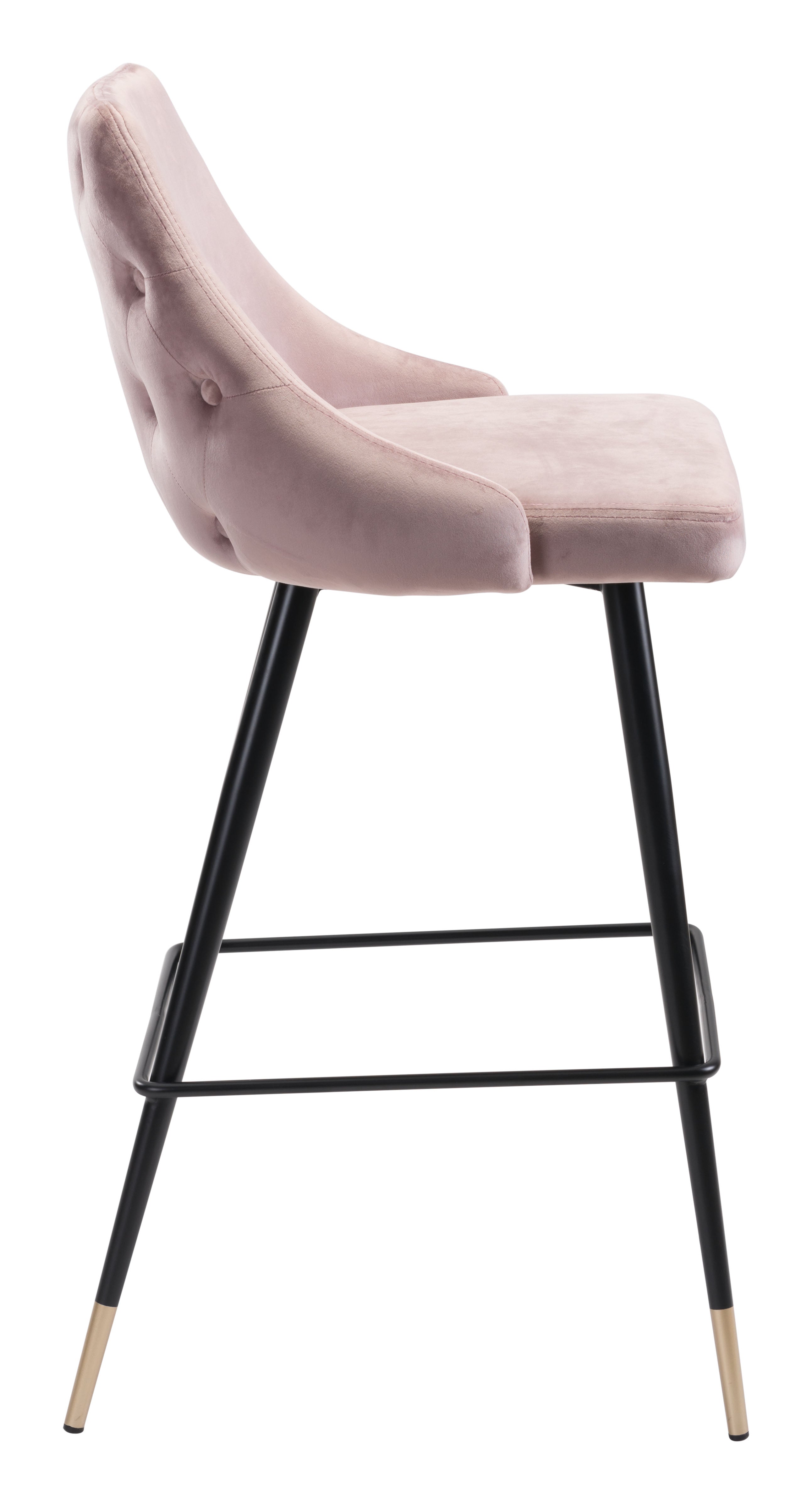 Zuo Modern Piccolo Barstool in Pink/Gray/Green