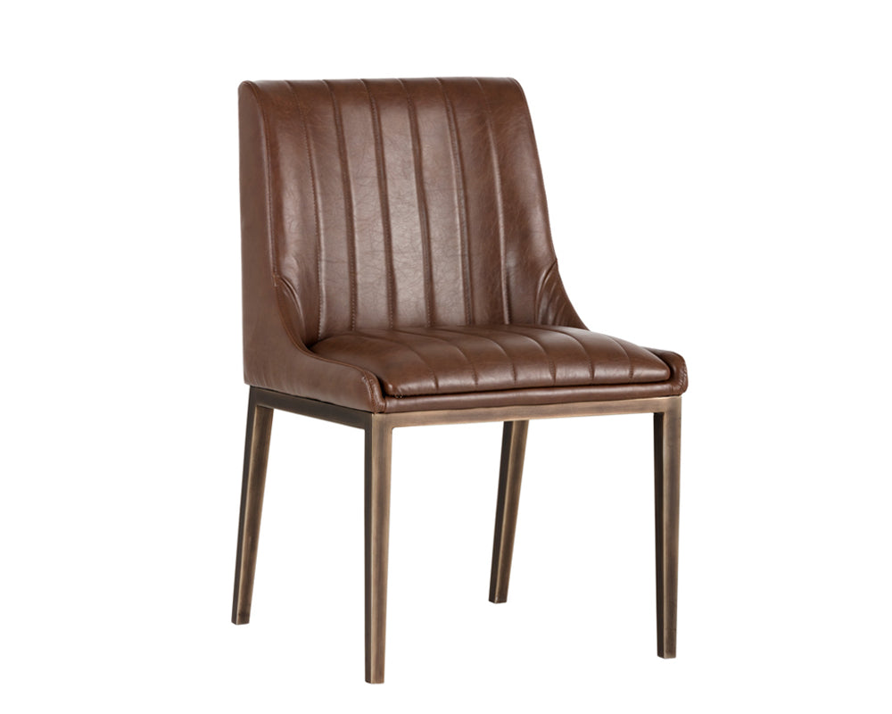 Sunpan Halden Dining Chair - Beige Linen/Bravo Cream/Bravo Metal/Vintage Black/Vintage Blue/Vintage Cognac-Set of Two