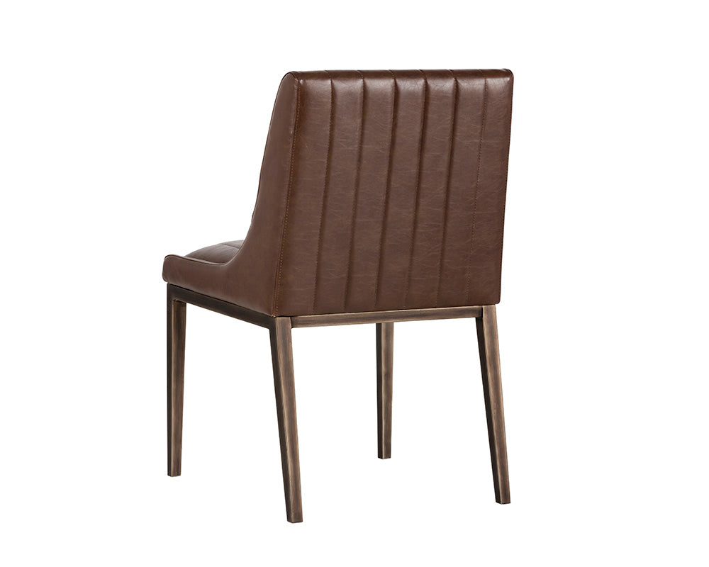 Sunpan Halden Dining Chair - Beige Linen/Bravo Cream/Bravo Metal/Vintage Black/Vintage Blue/Vintage Cognac-Set of Two
