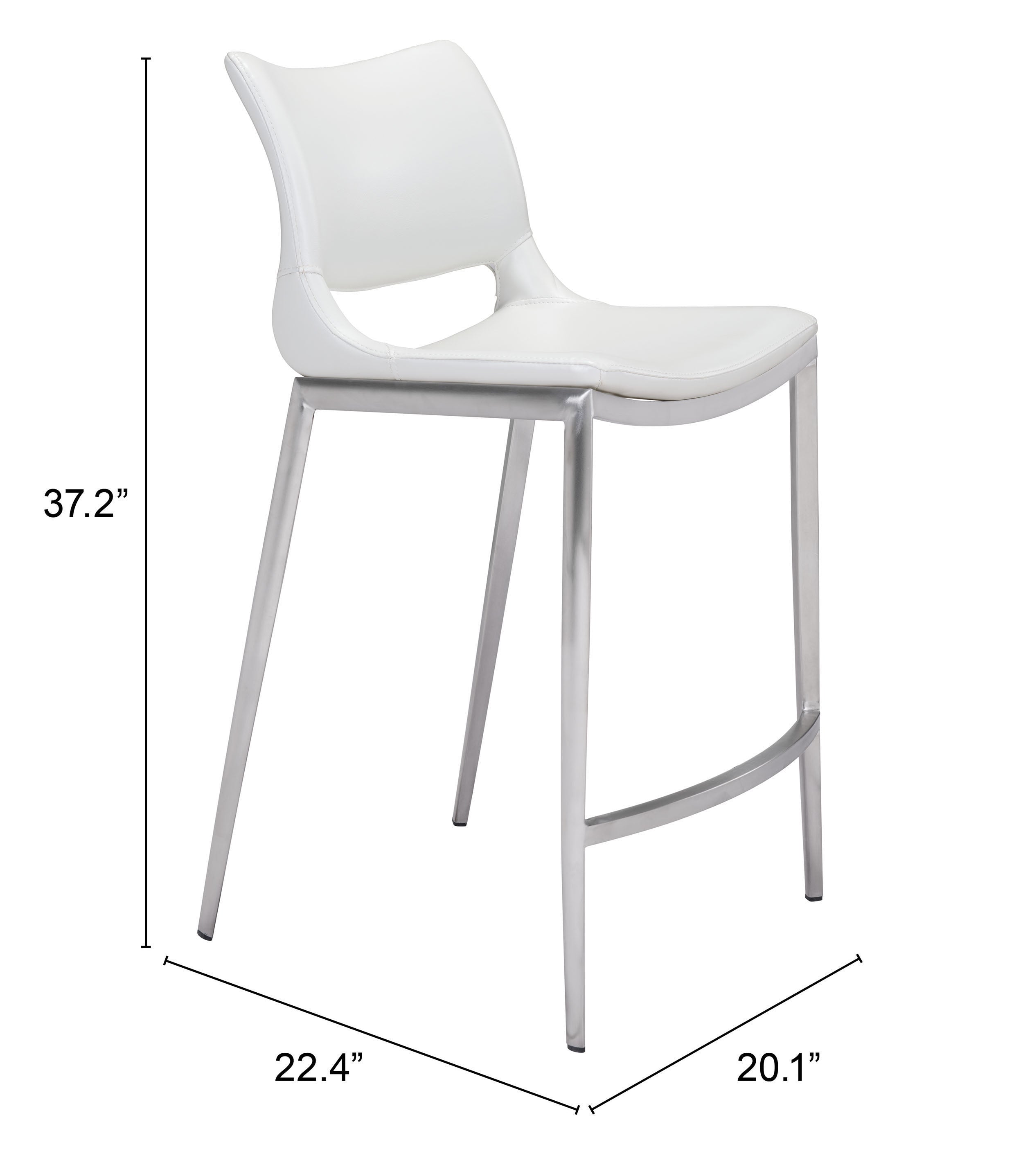 Zuo Modern Ace Counter Stool - Set of 2