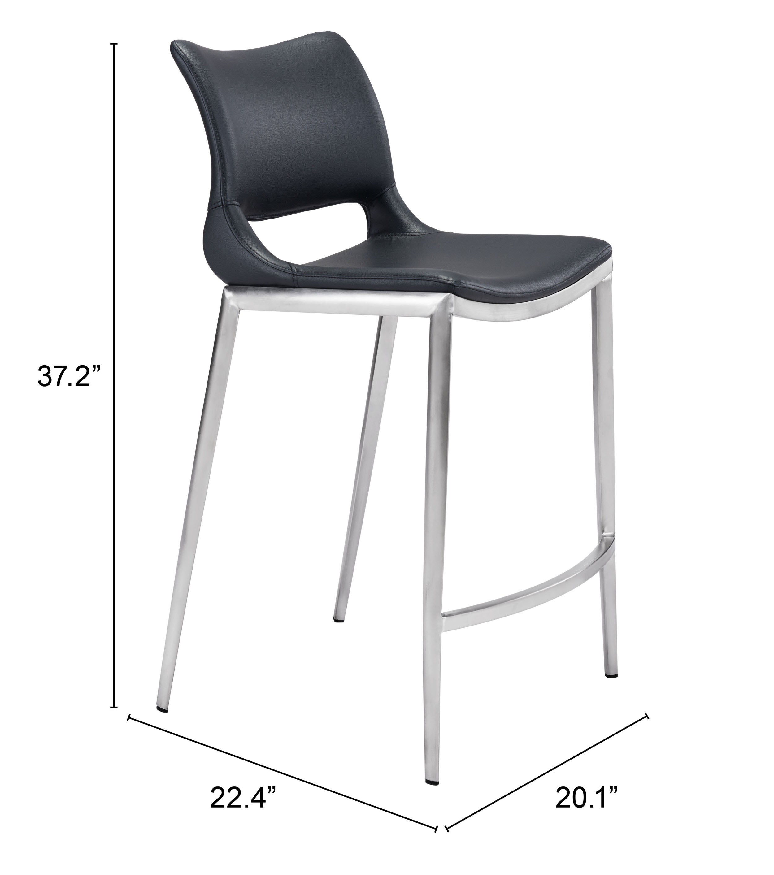 Zuo Modern Ace Counter Stool - Set of 2