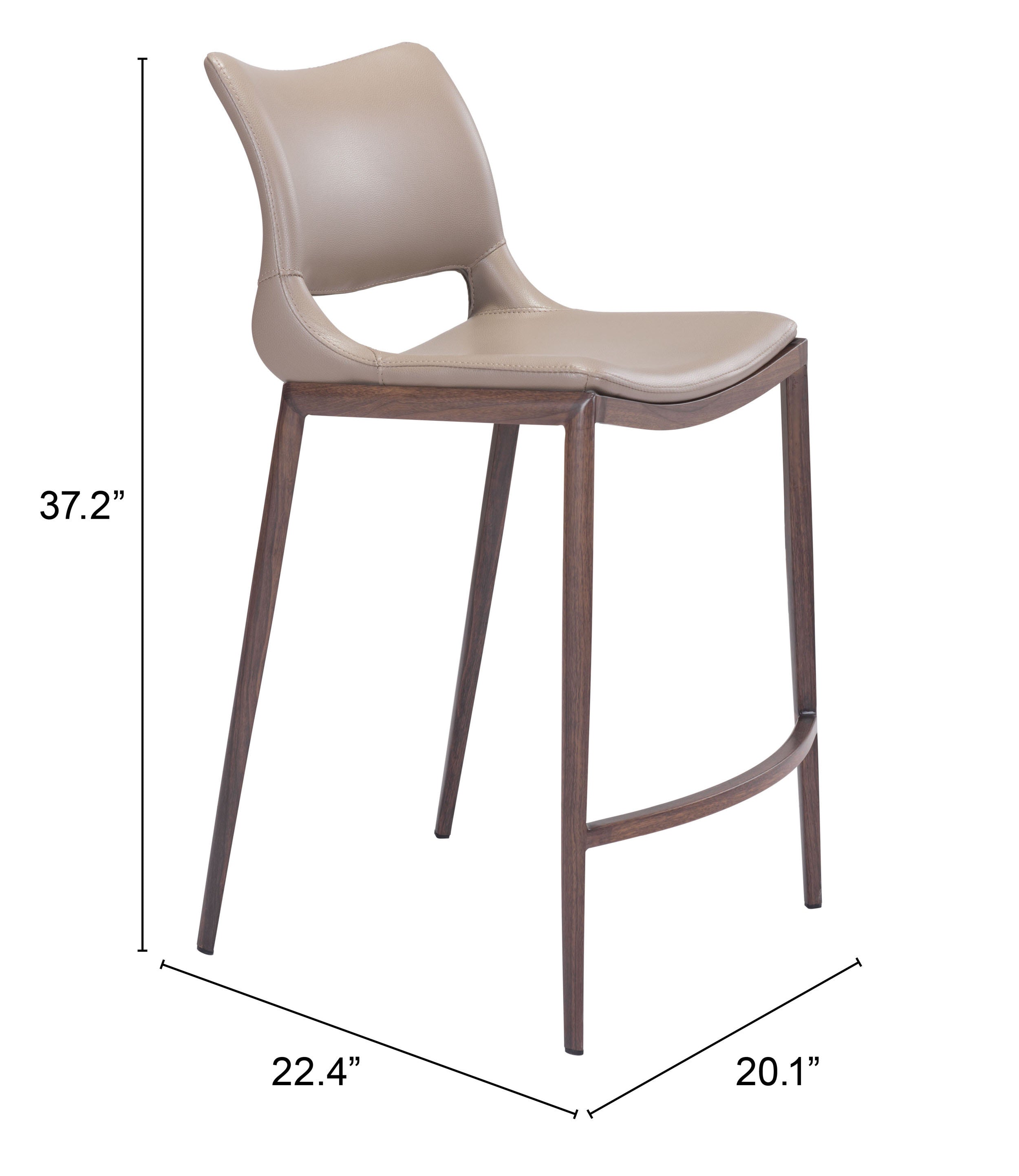 Zuo Modern Ace Counter Stool - Set of 2