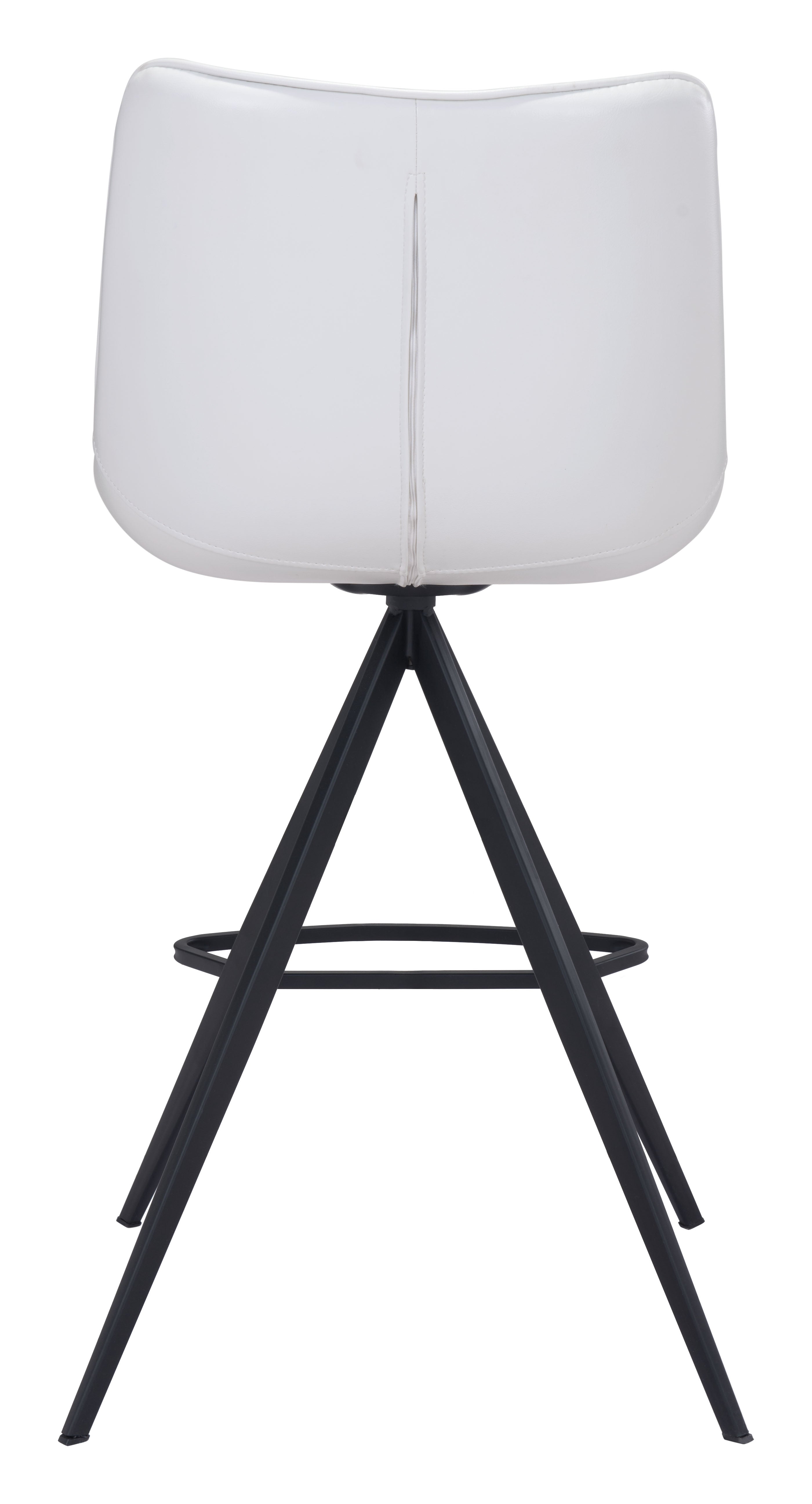 Zuo Modern Aki Counter Stool in Black/White and Black - Set of 2