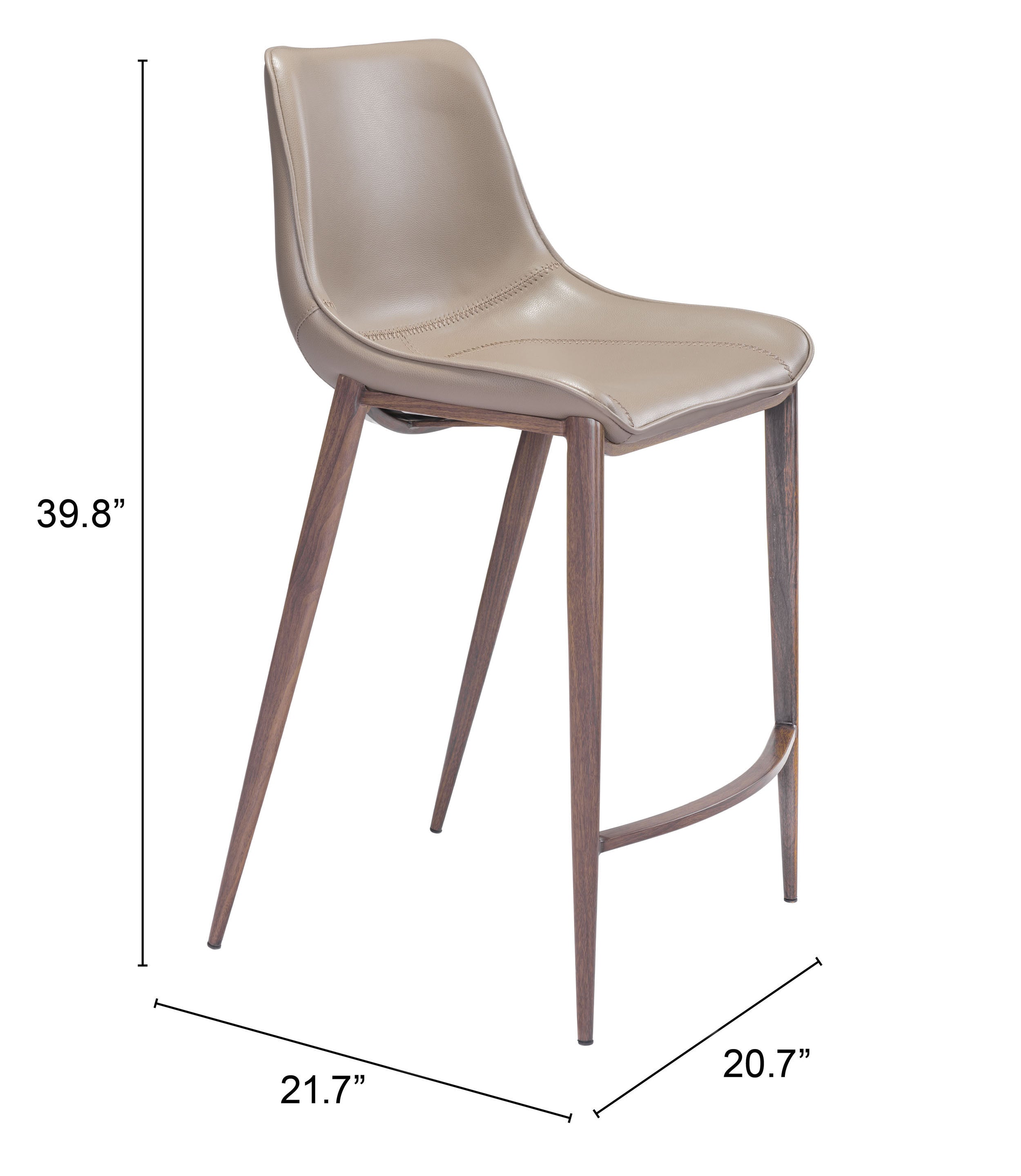 Zuo Modern Magnus Counter Stool - Set of 2