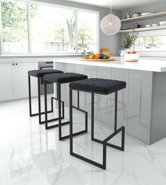 Zuo Modern Element Barstool in Black/Gray