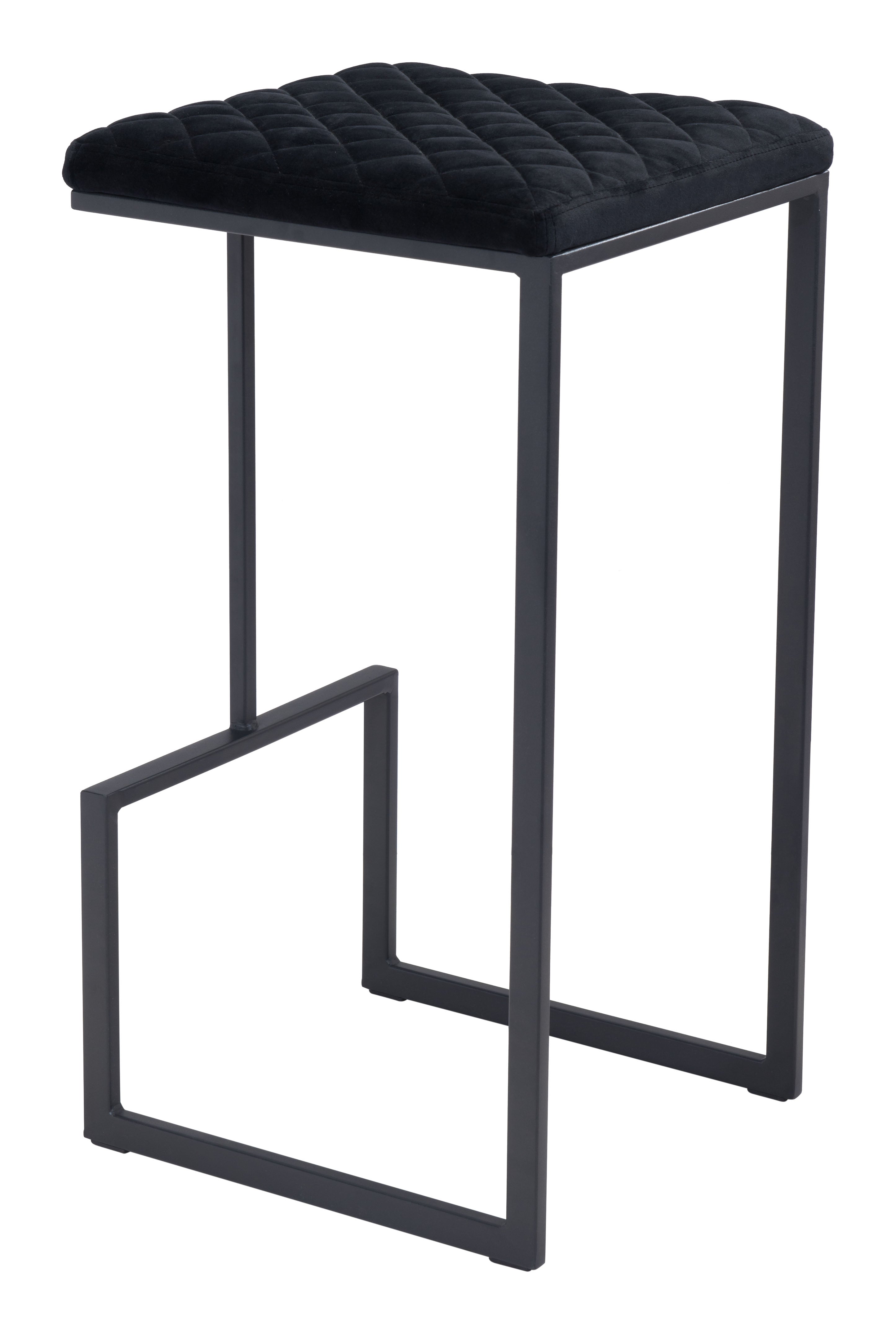 Zuo Modern Element Barstool in Black/Gray