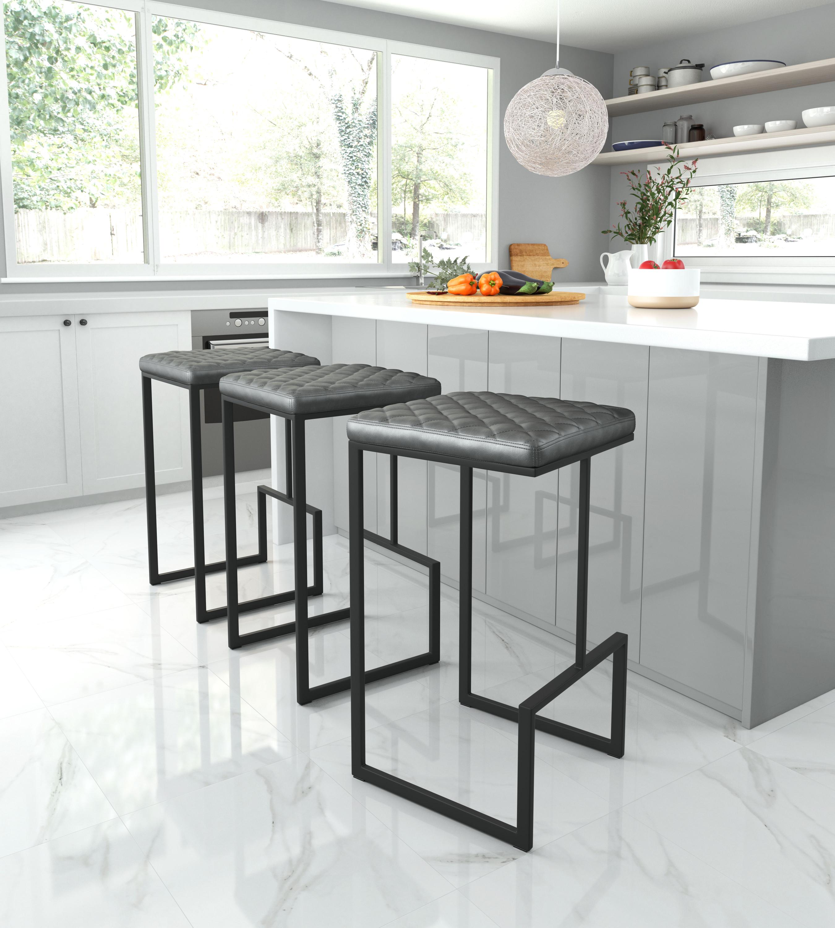 Zuo Modern Element Barstool in Black/Gray