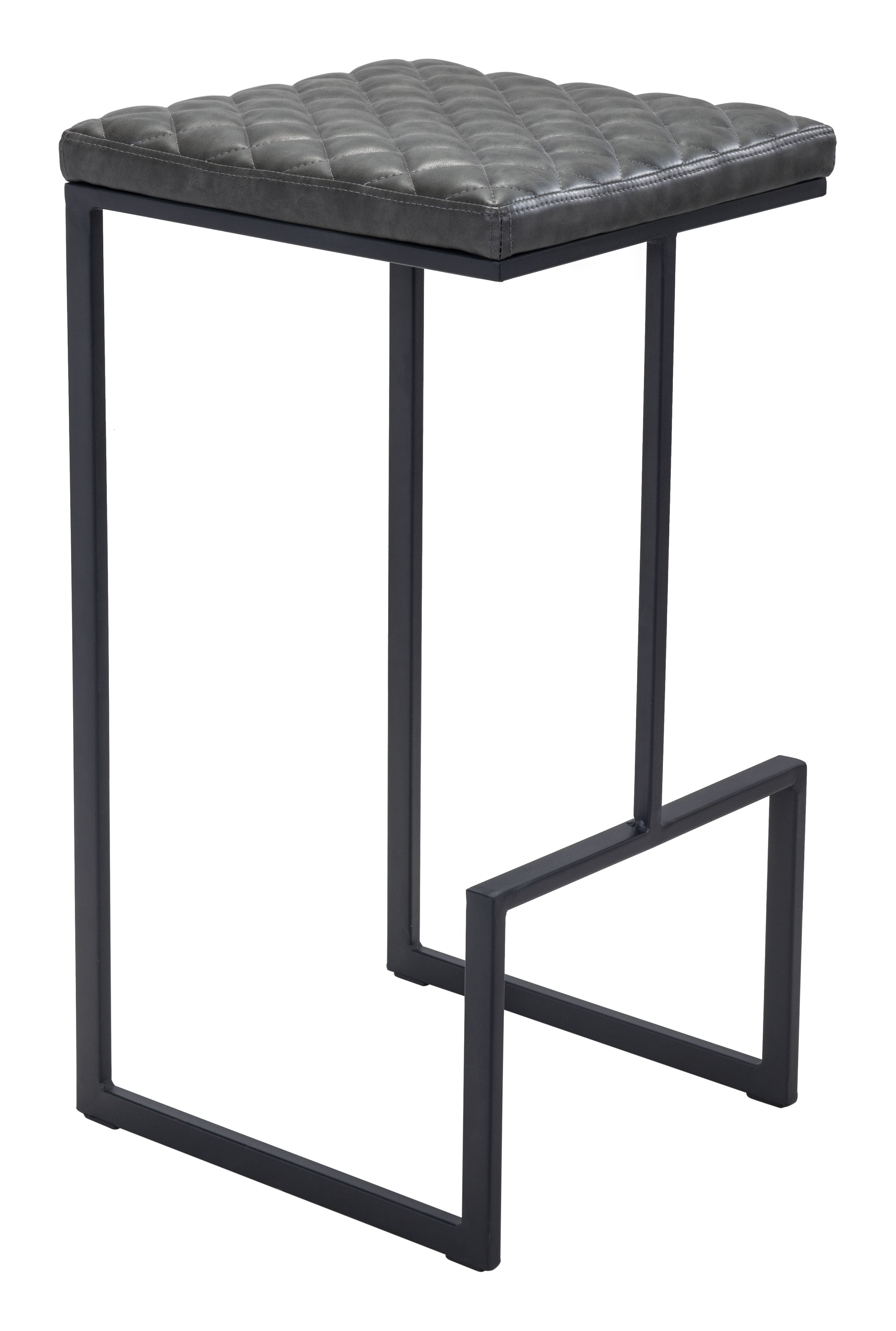Zuo Modern Element Barstool in Black/Gray