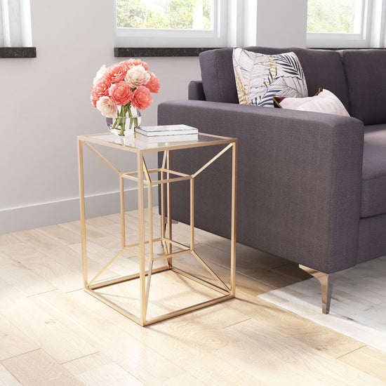 Zuo Modern Canyon Side Table Gold