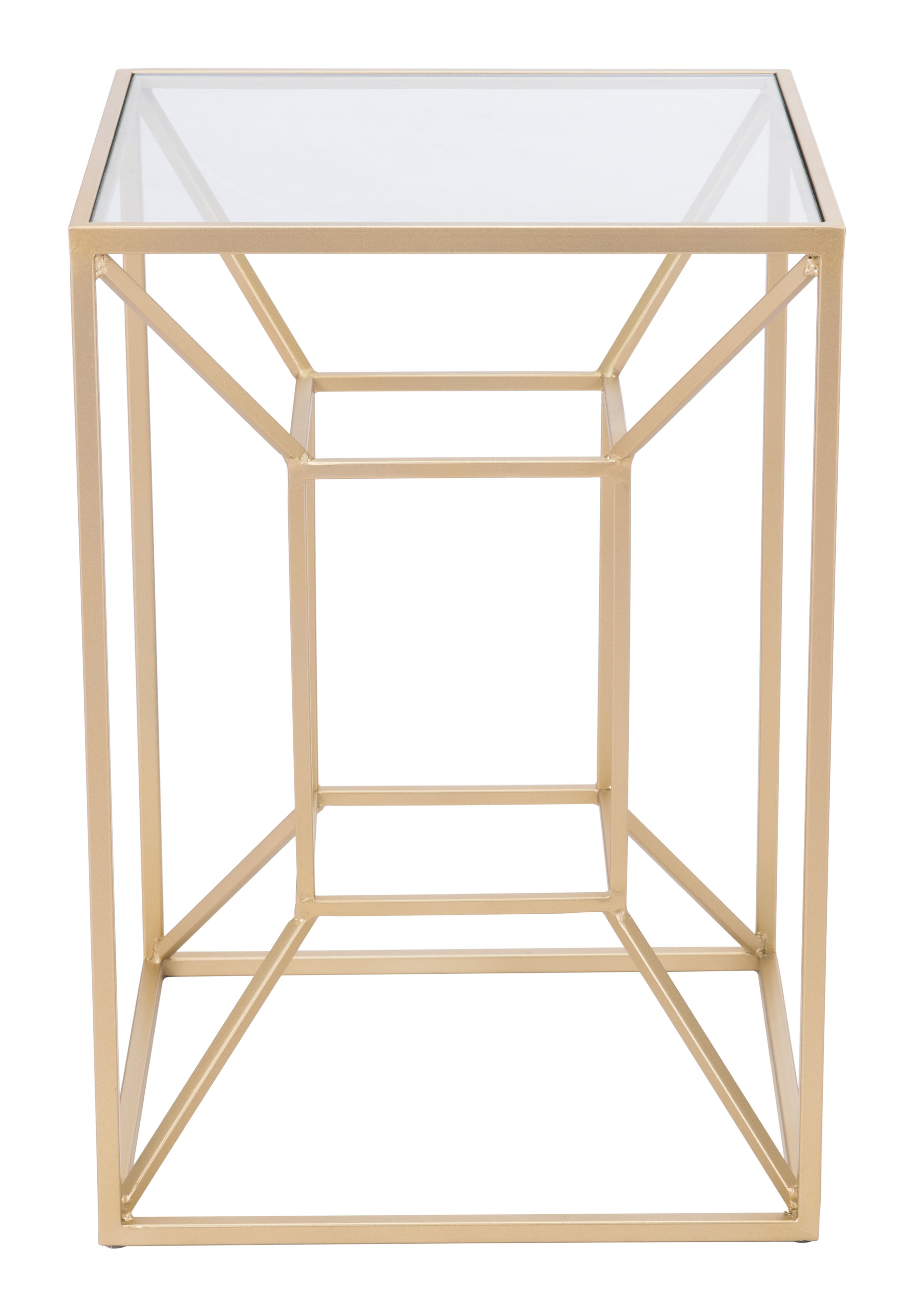 Zuo Modern Canyon Side Table Gold