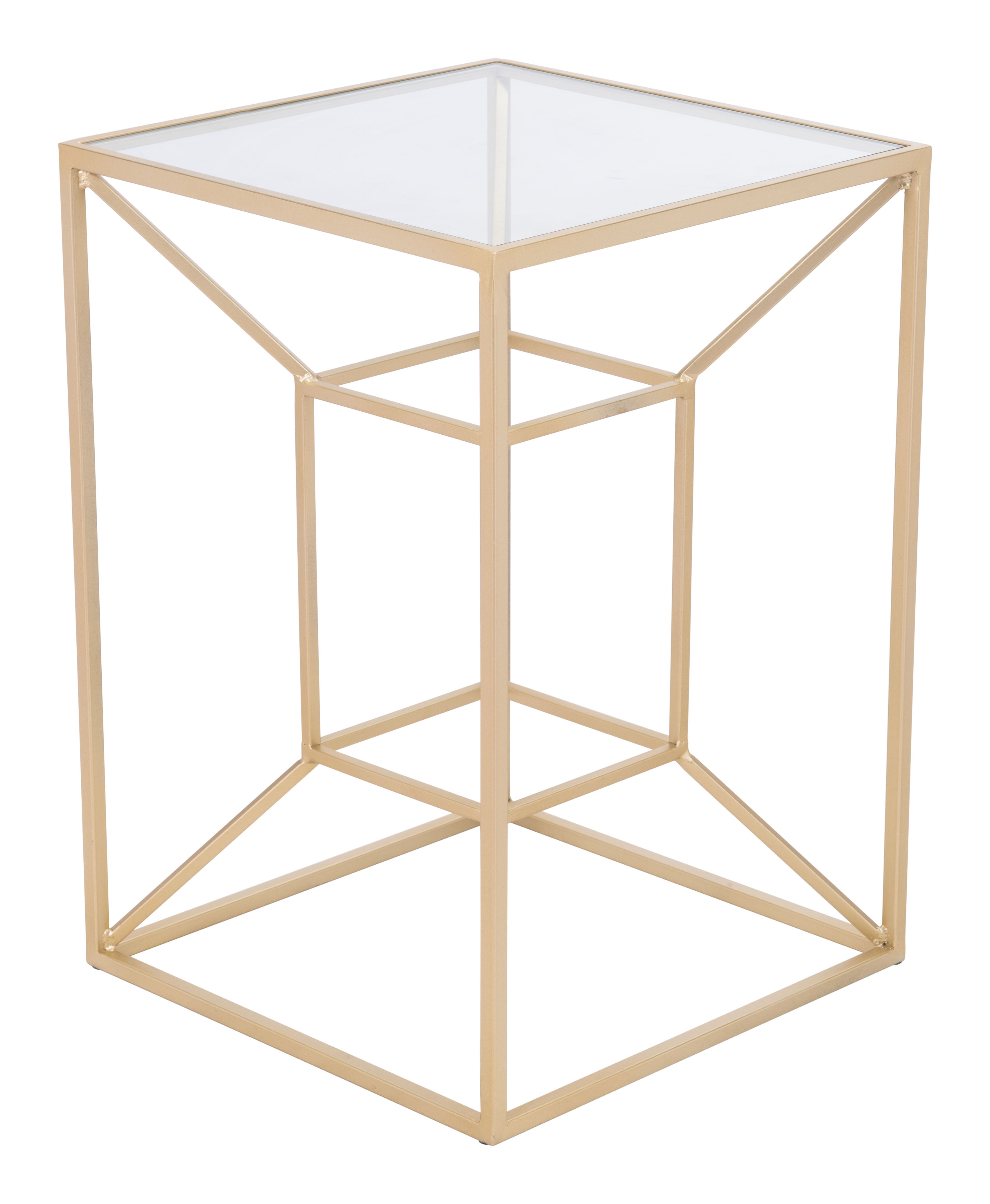 Zuo Modern Canyon Side Table Gold