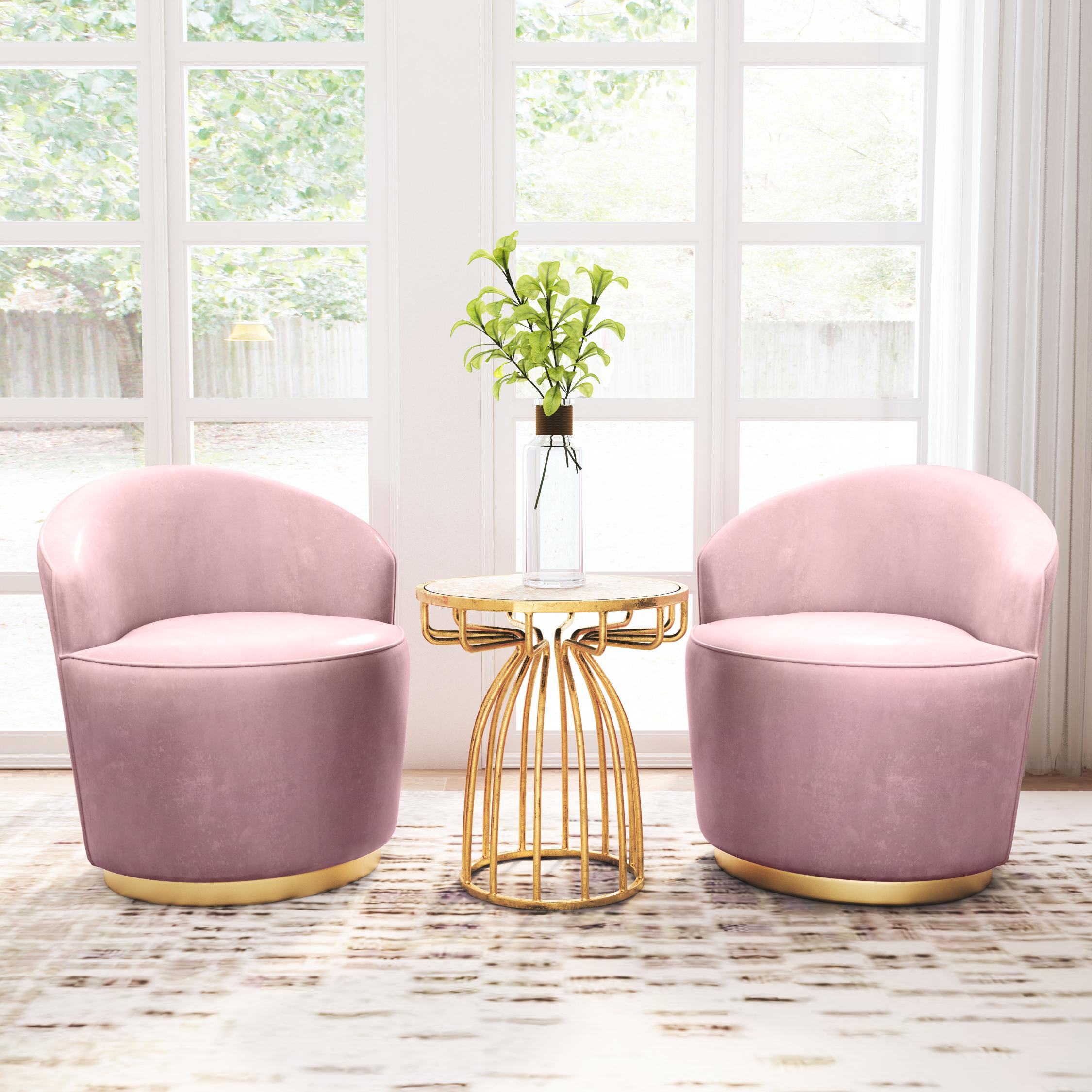 Zuo Modern Silo Side Table Gold