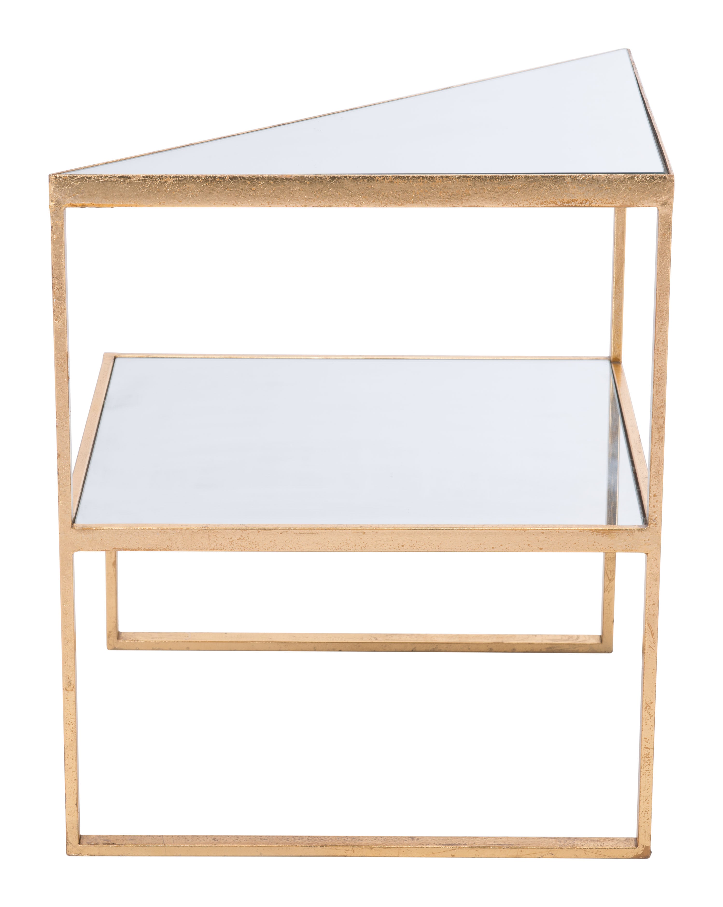Zuo Modern Planes Side Table Gold
