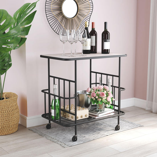 Zuo Modern Argus Bar Cart in Black