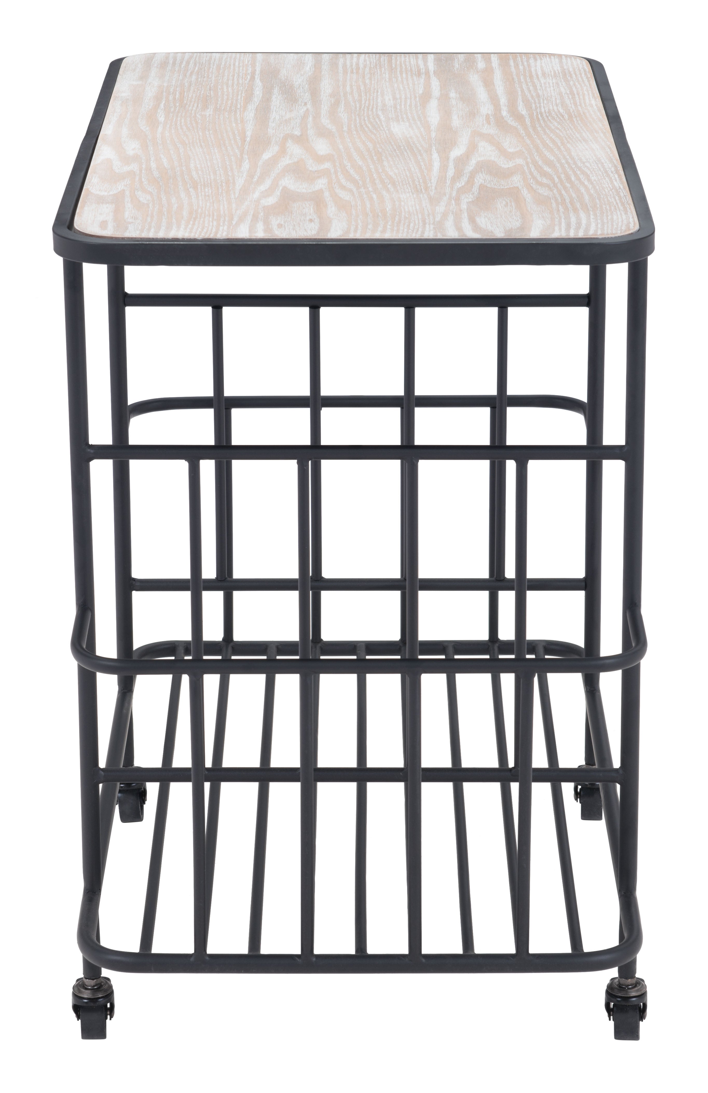Zuo Modern Argus Bar Cart in Black