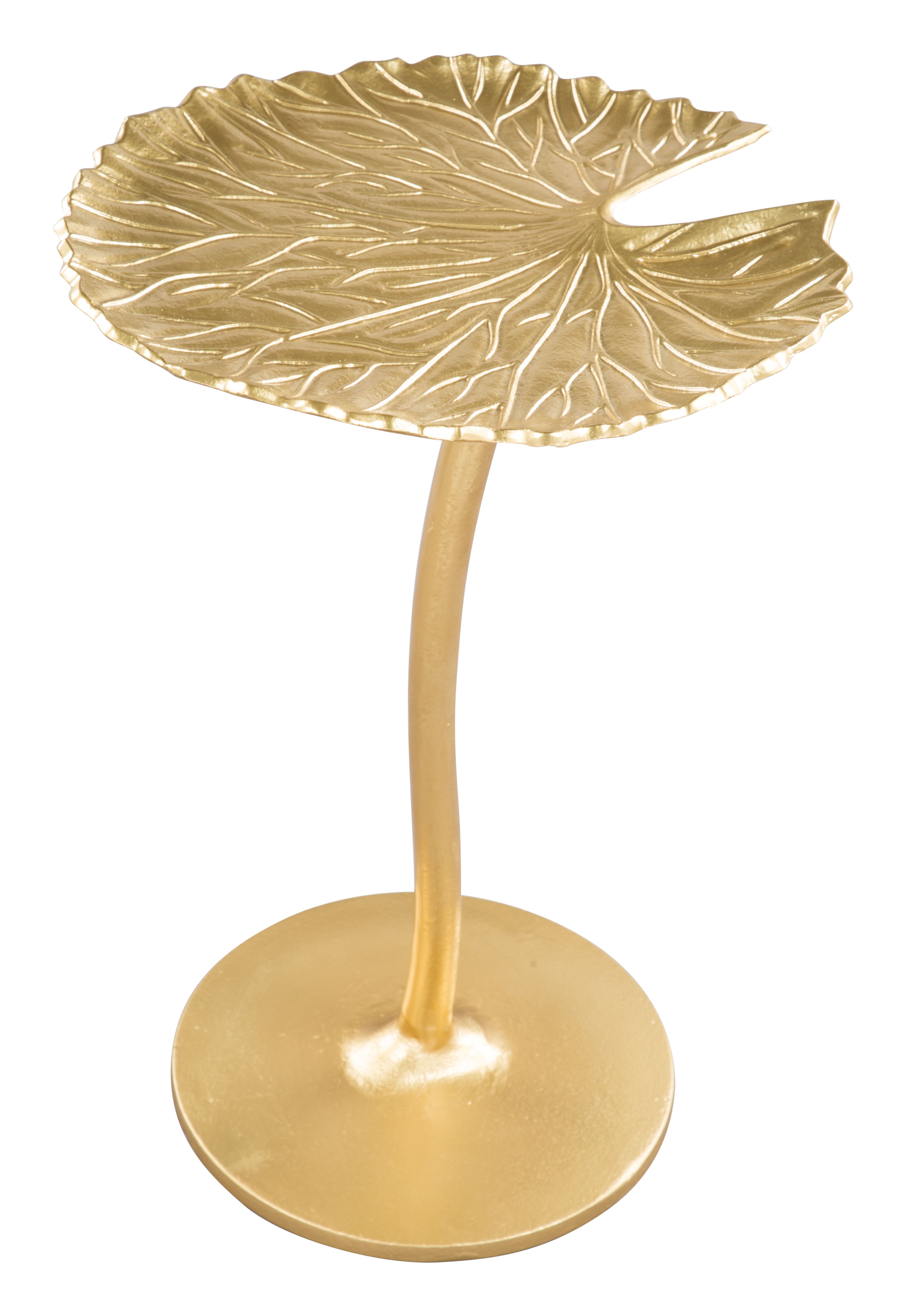 Zuo Modern Lily Side Table Gold