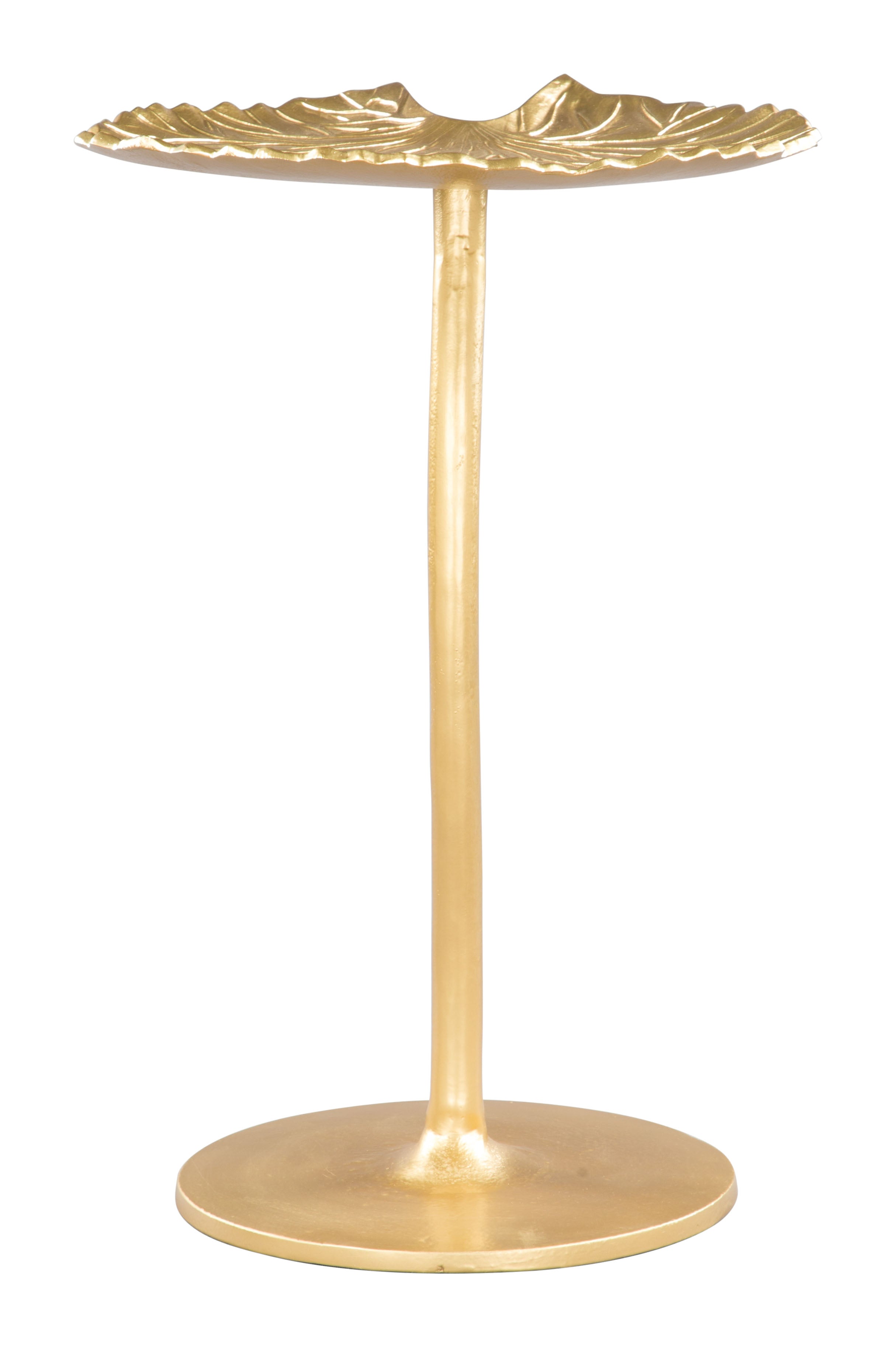 Zuo Modern Lily Side Table Gold